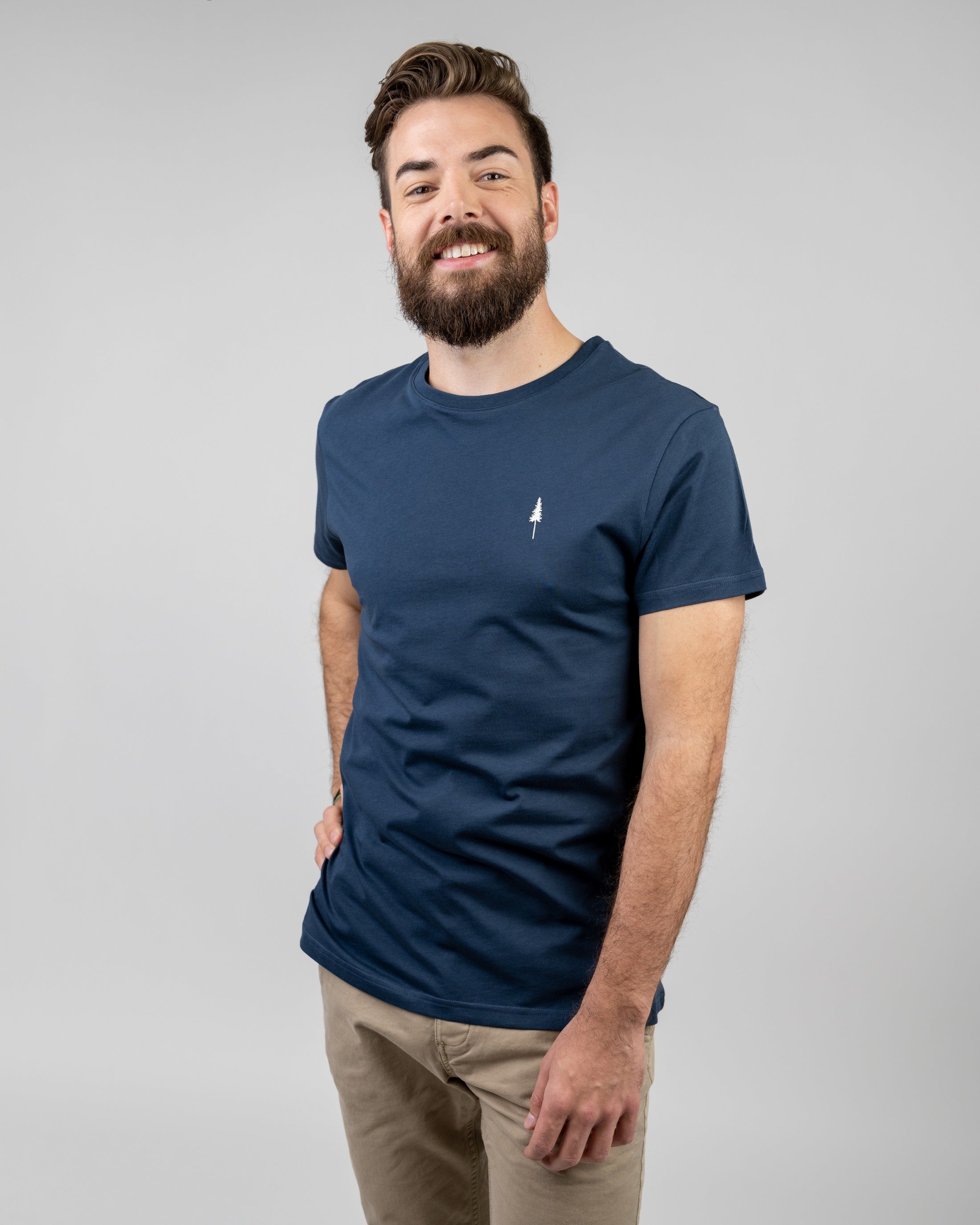 Men's organic cotton T-shirt Treeshirt Navy