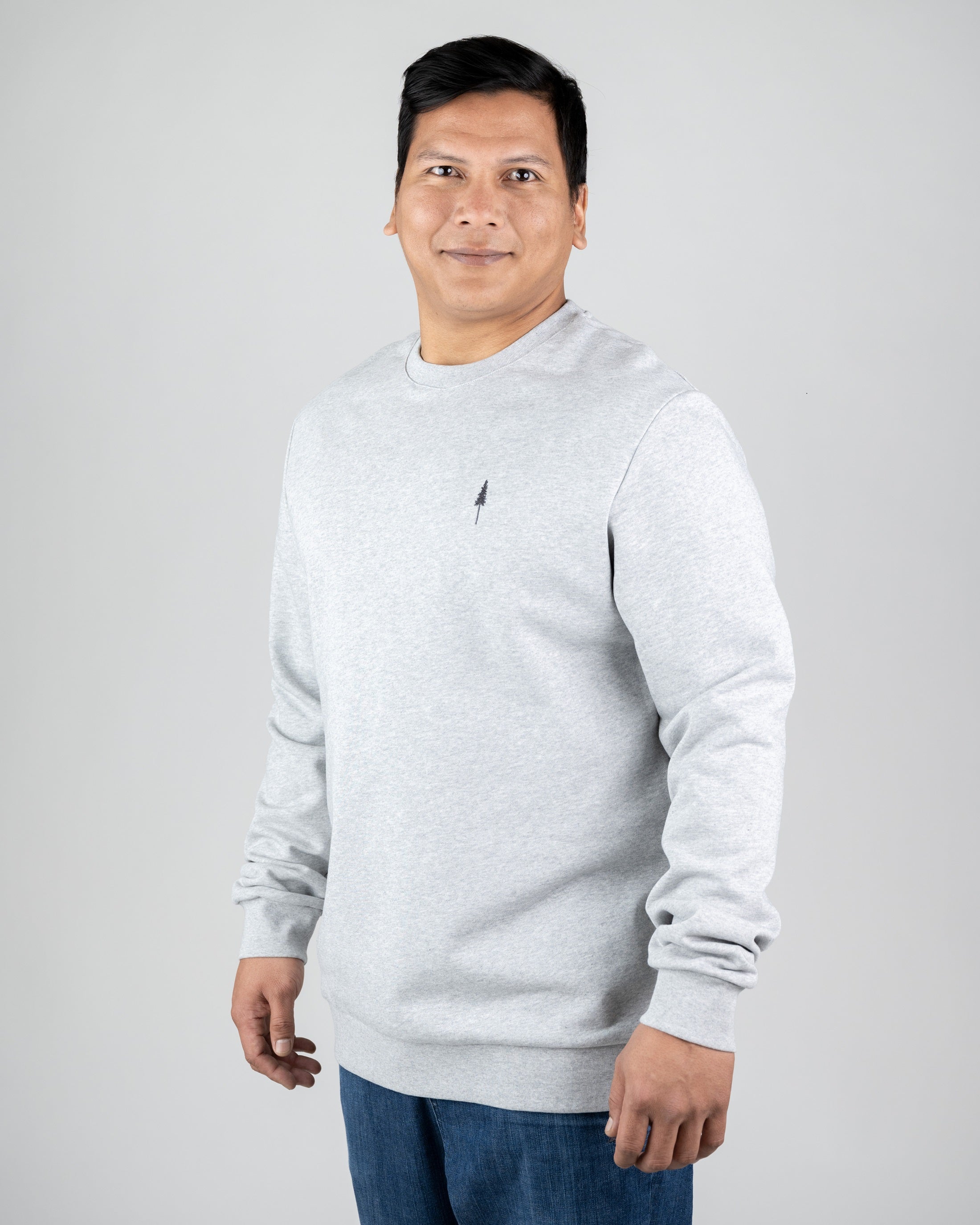 Sweatshirt homme en coton bio TreeSweater Gris