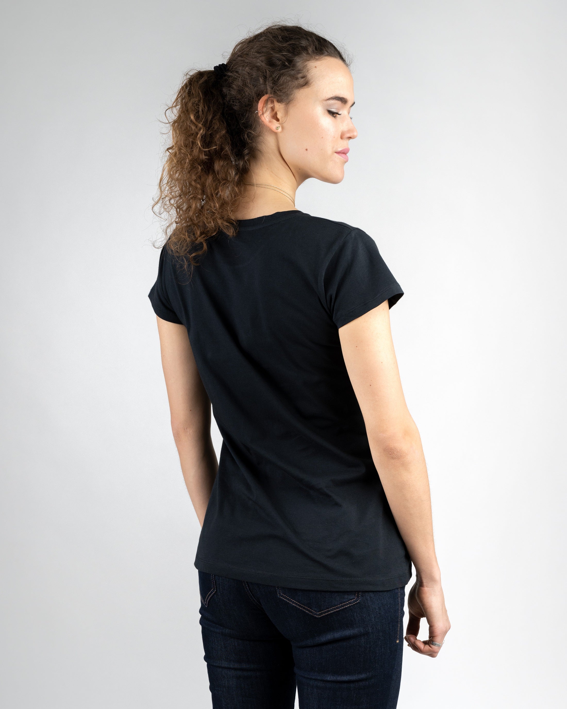 T-Shirt femme en coton bio Treeshirt Noir