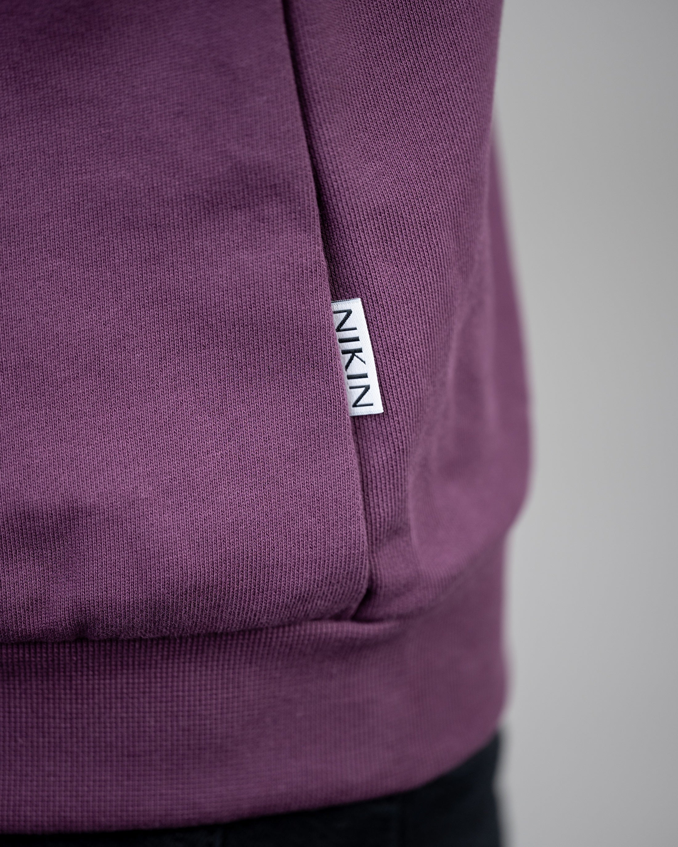 Organic cotton sweatshirt TreeSweater Raglan Women Lavender