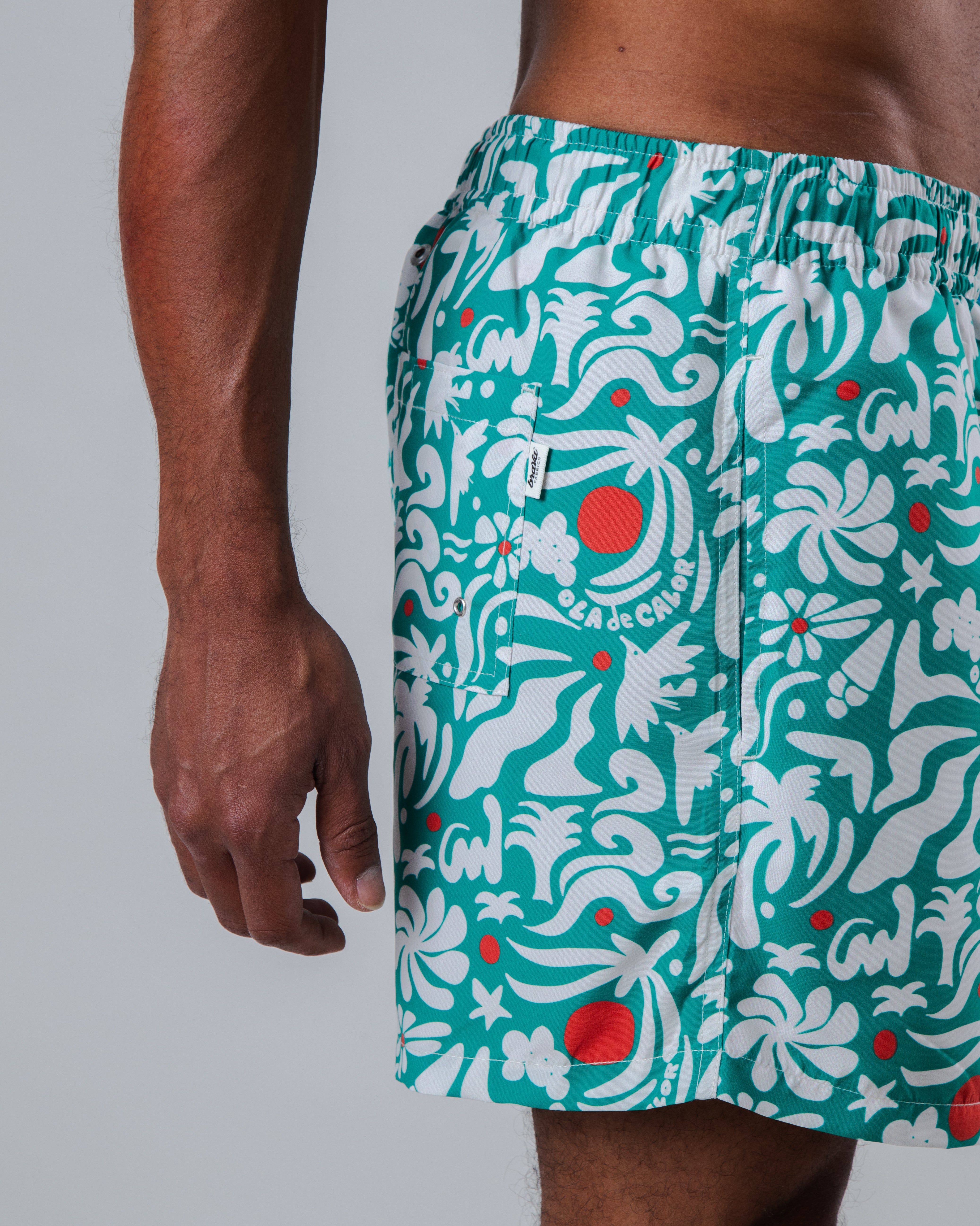 Short de bain Ola de Calor Turquoise