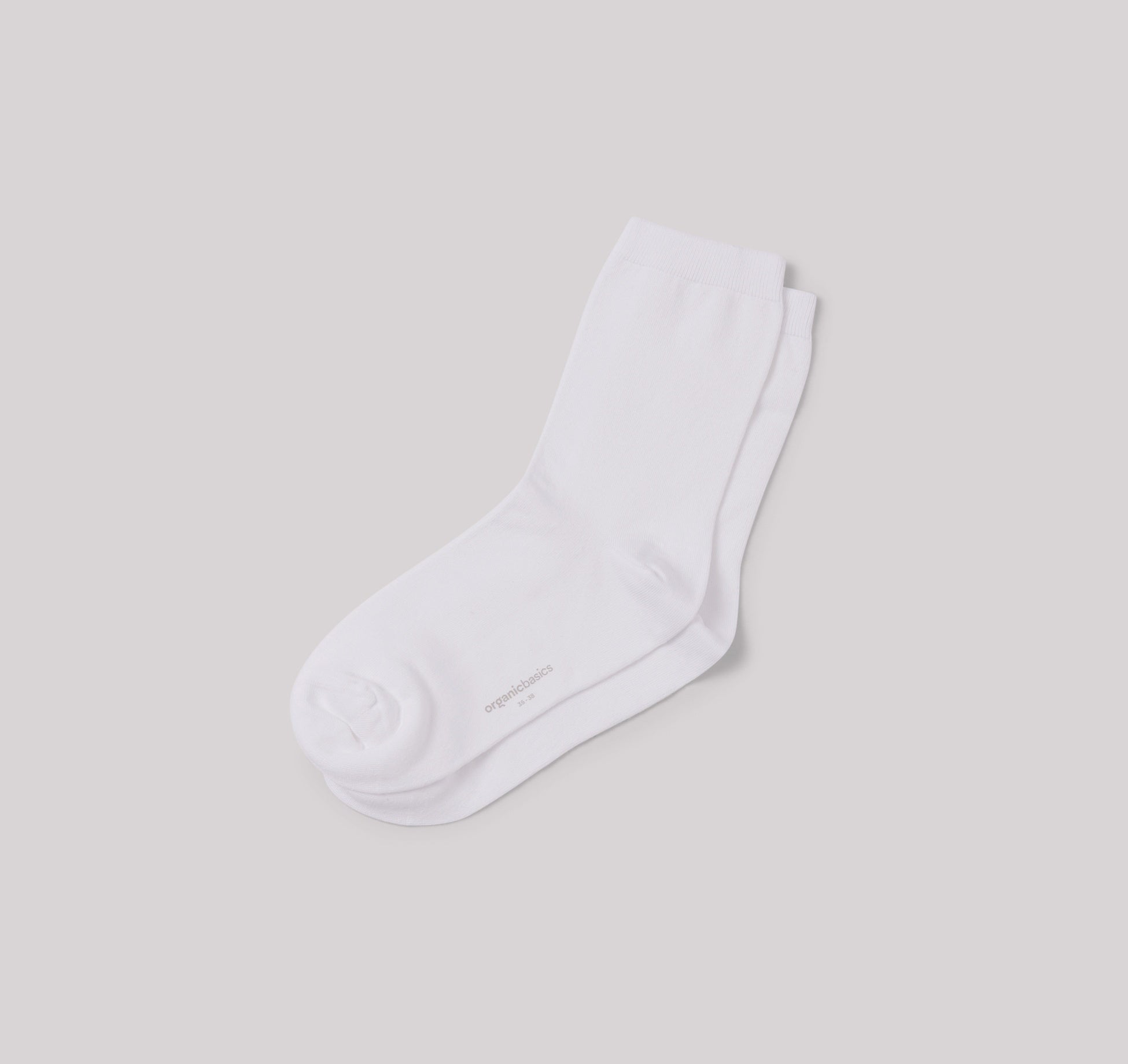 Chaussettes Blanches en coton bio Duo-Pack 