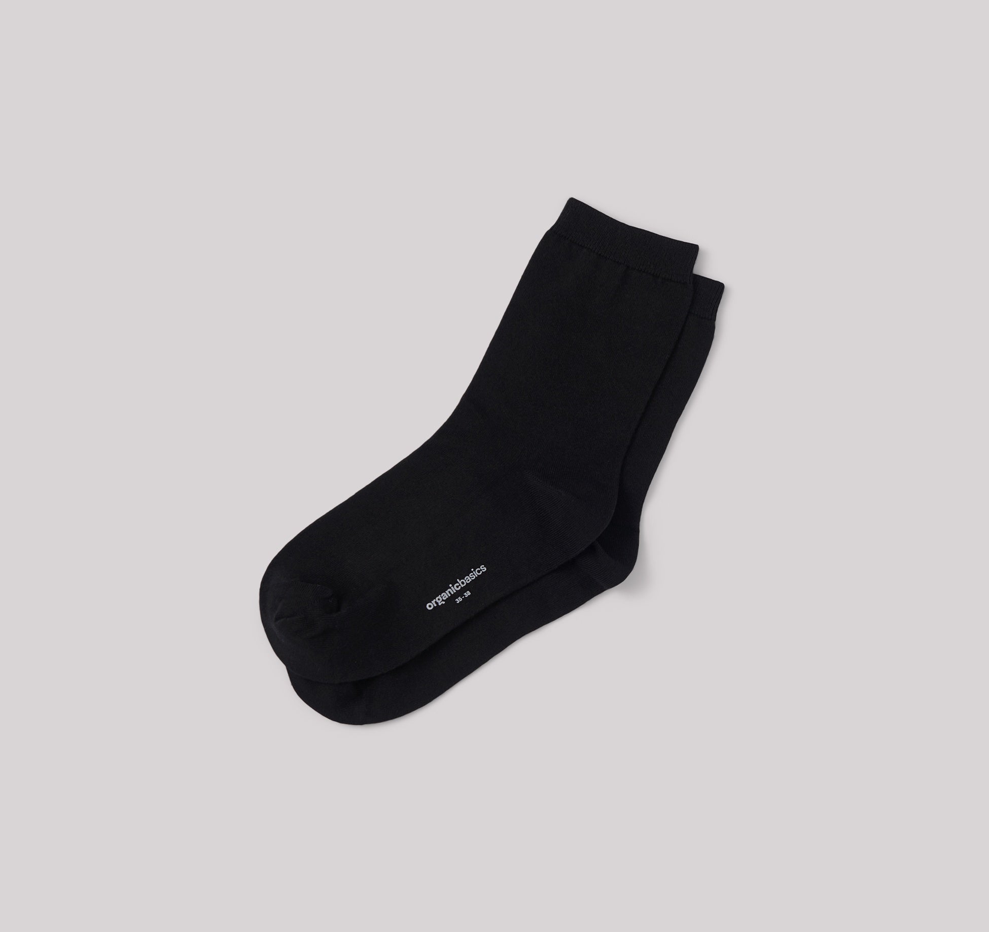 Chaussettes Noires en coton bio Duo-Pack 