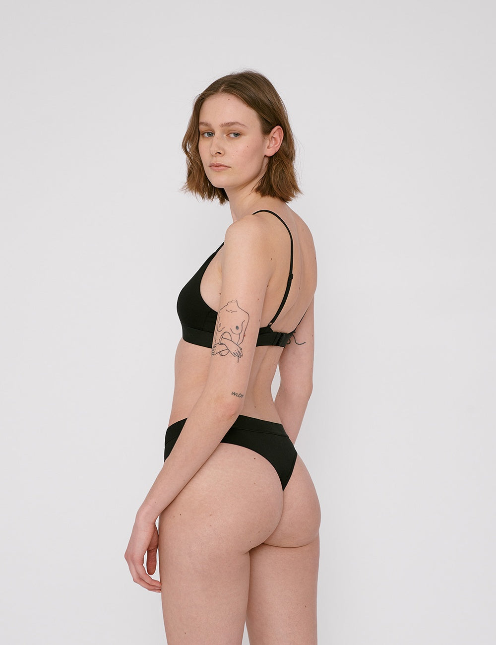 Tanga Noir en Tencel Duo-Pack