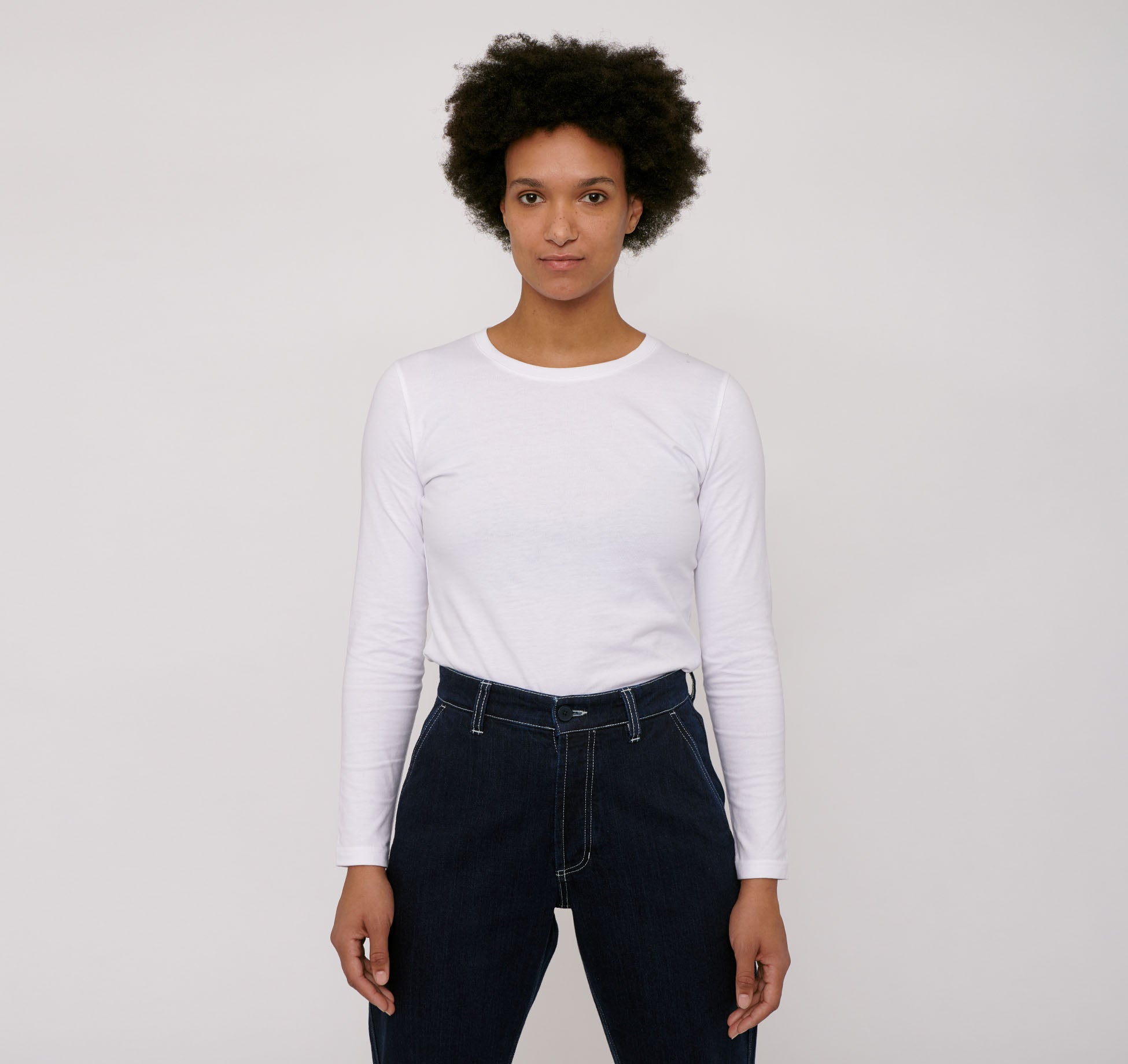 T-shirt manches longues blanc