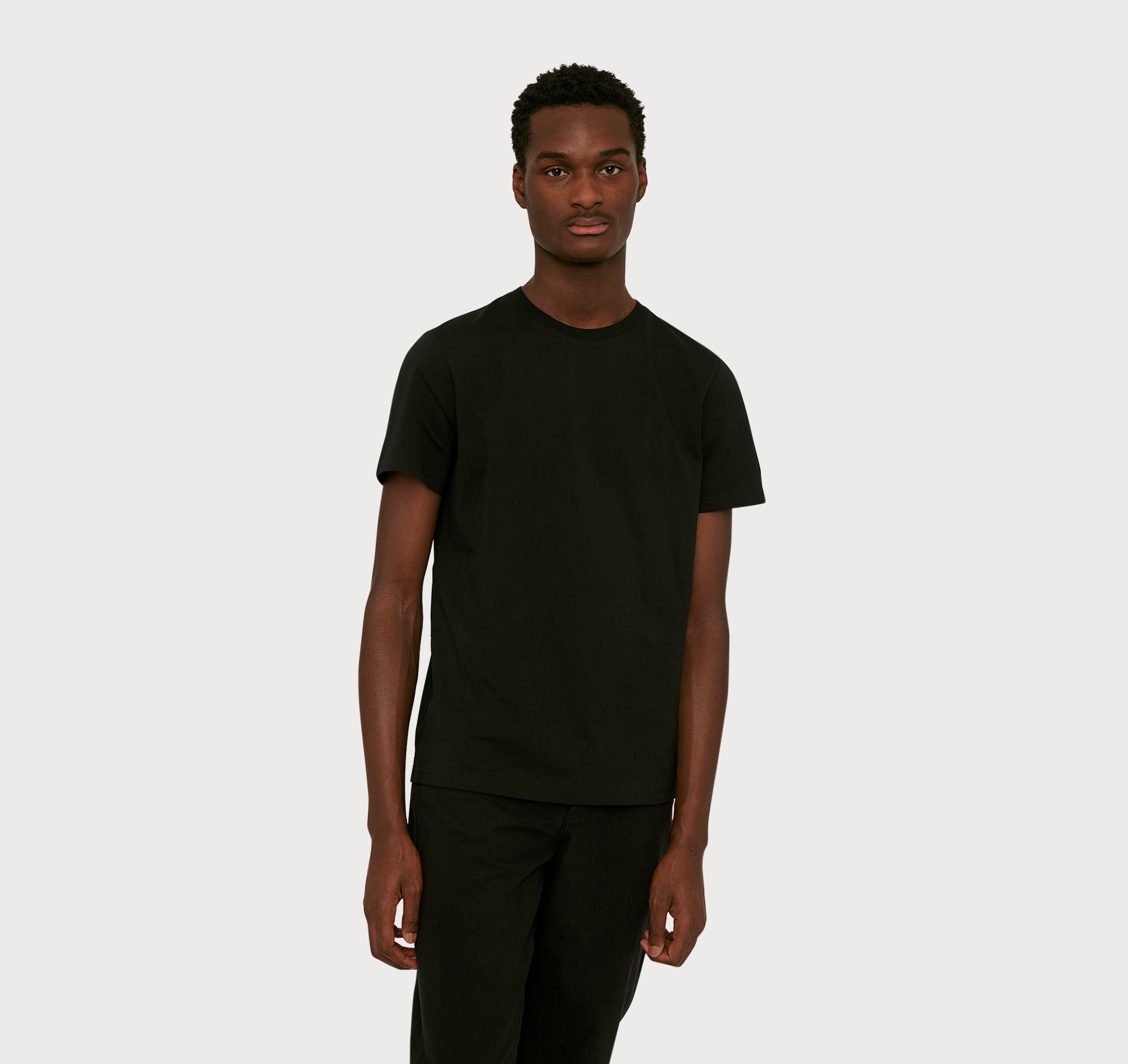 T-shirt noir en coton bio