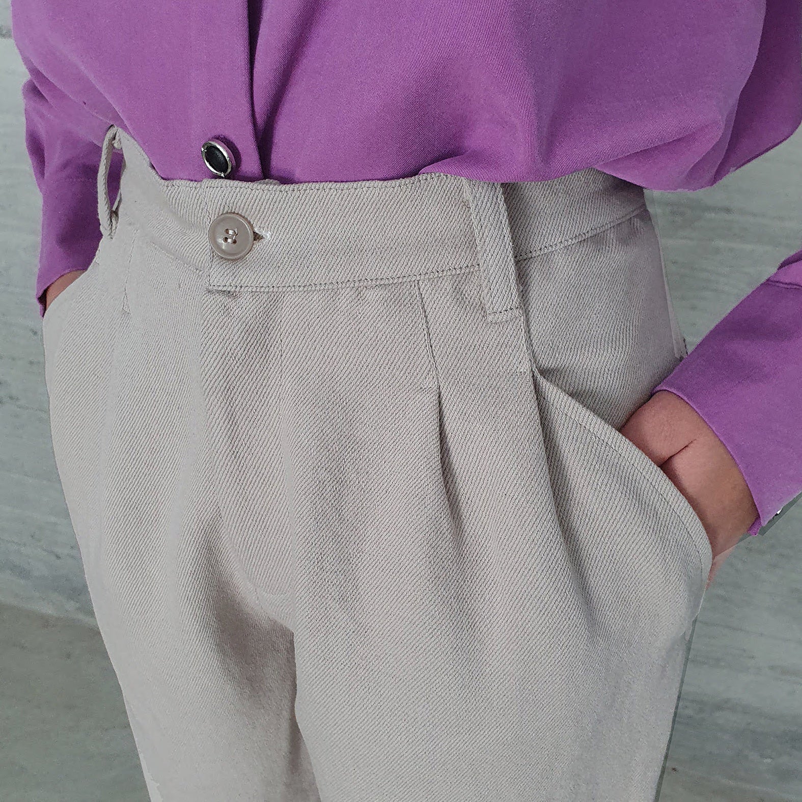 Pantalon BILLIE taupe