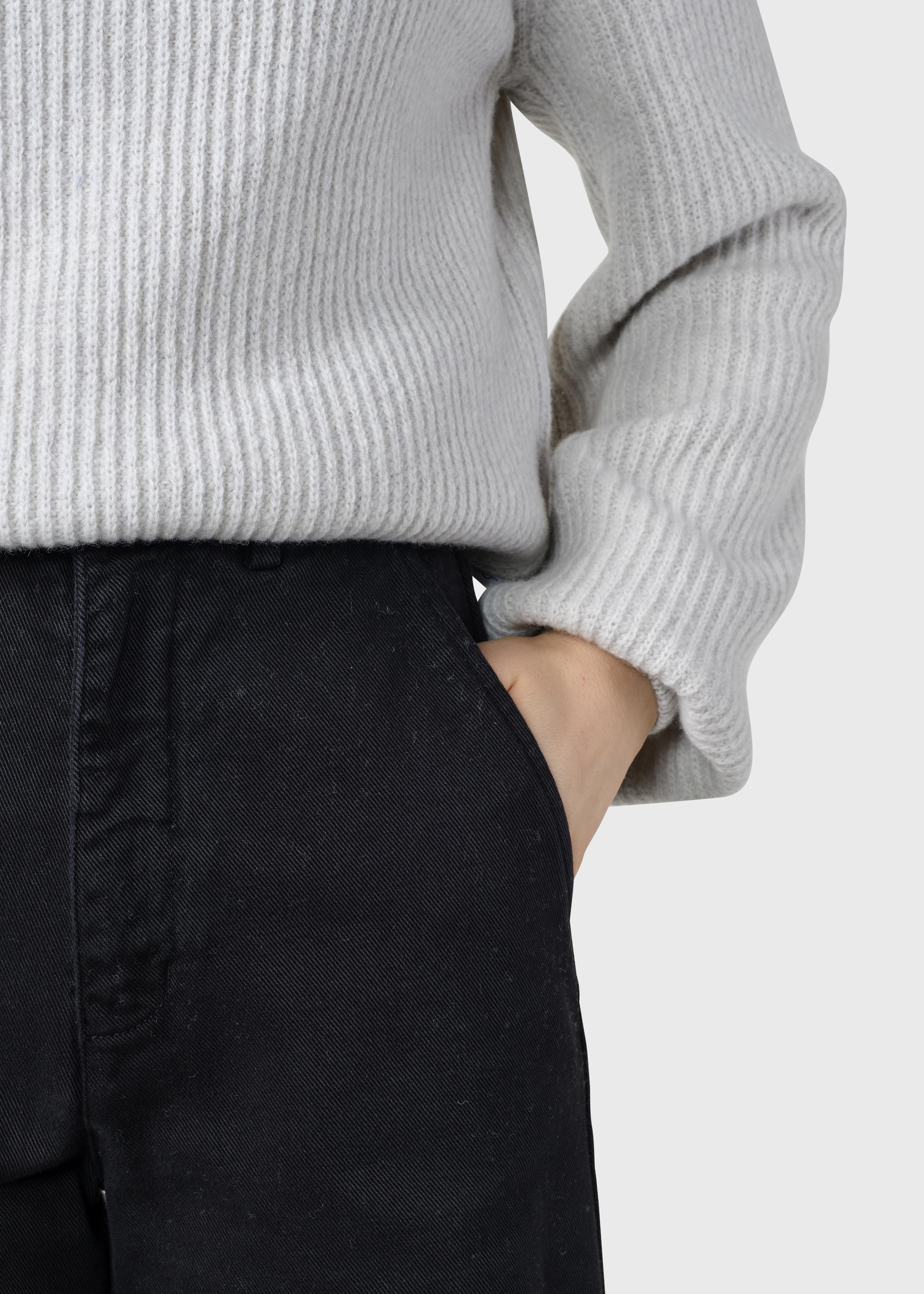 Pantalon Large Femme En Coton Bio Lydia Noir