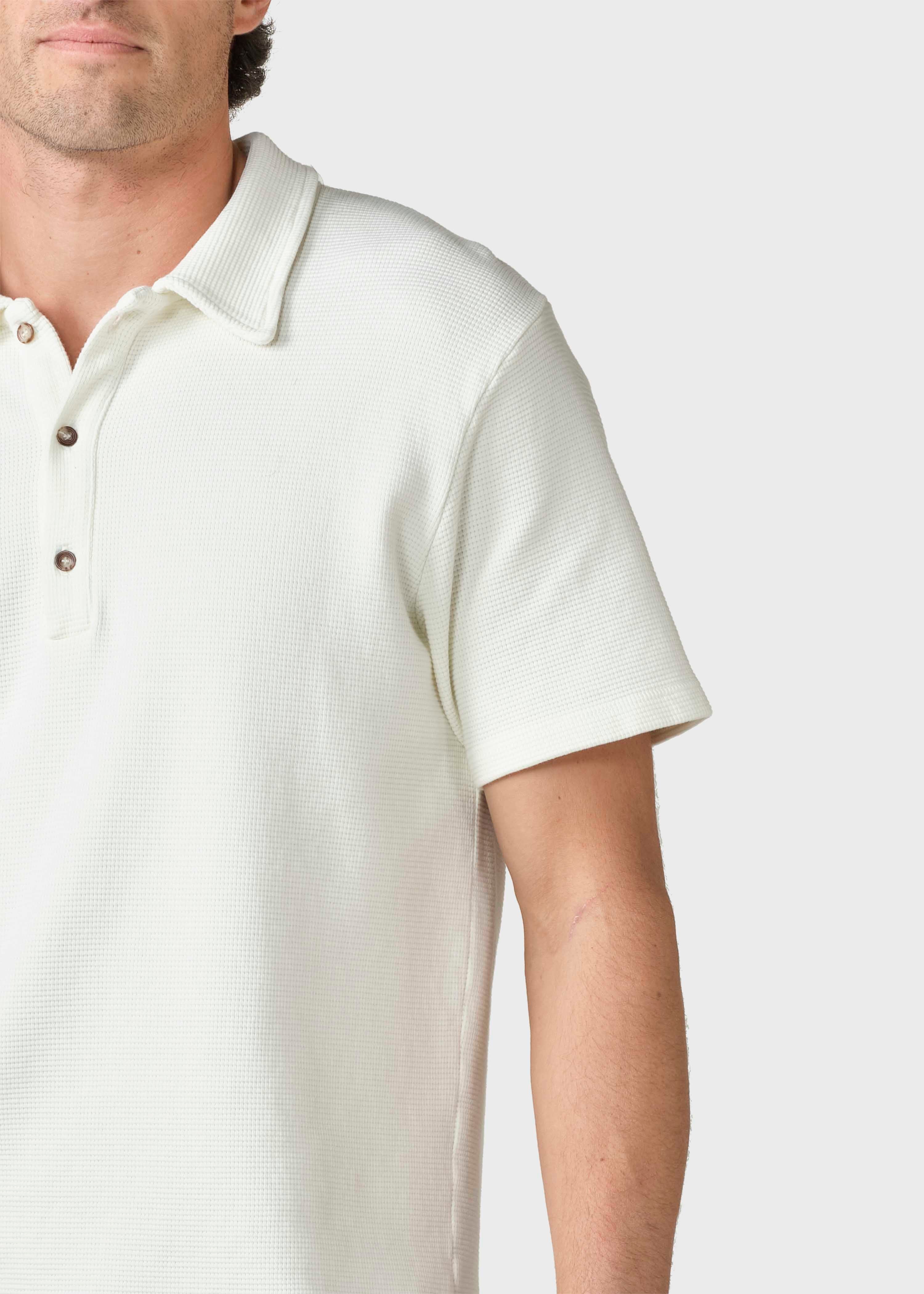 Kurzarm-Poloshirt Banks Ekru