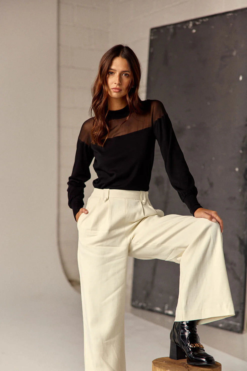 Schwarzer Pullover Beyoncé