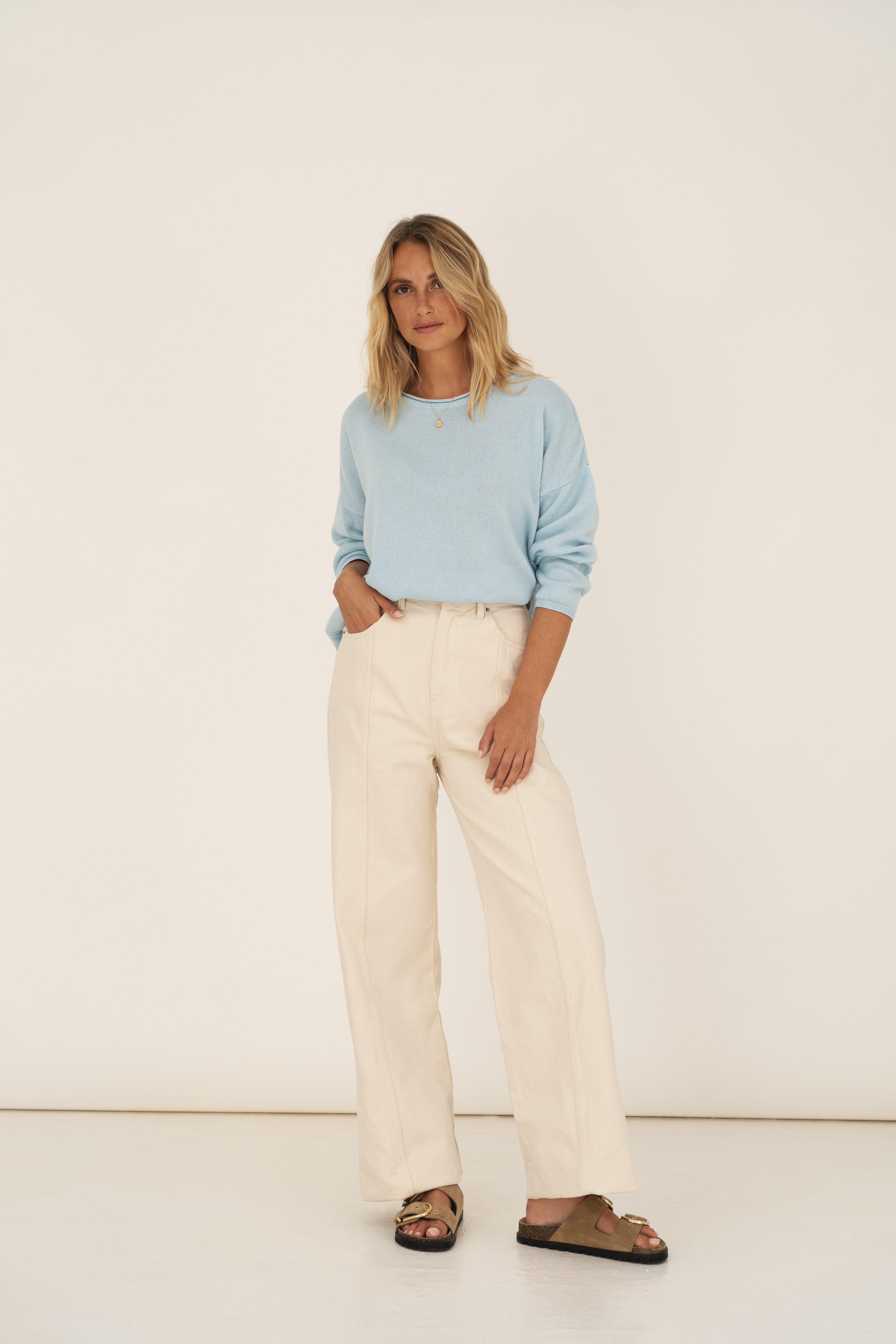 Oversized Pullover Sofie Blau