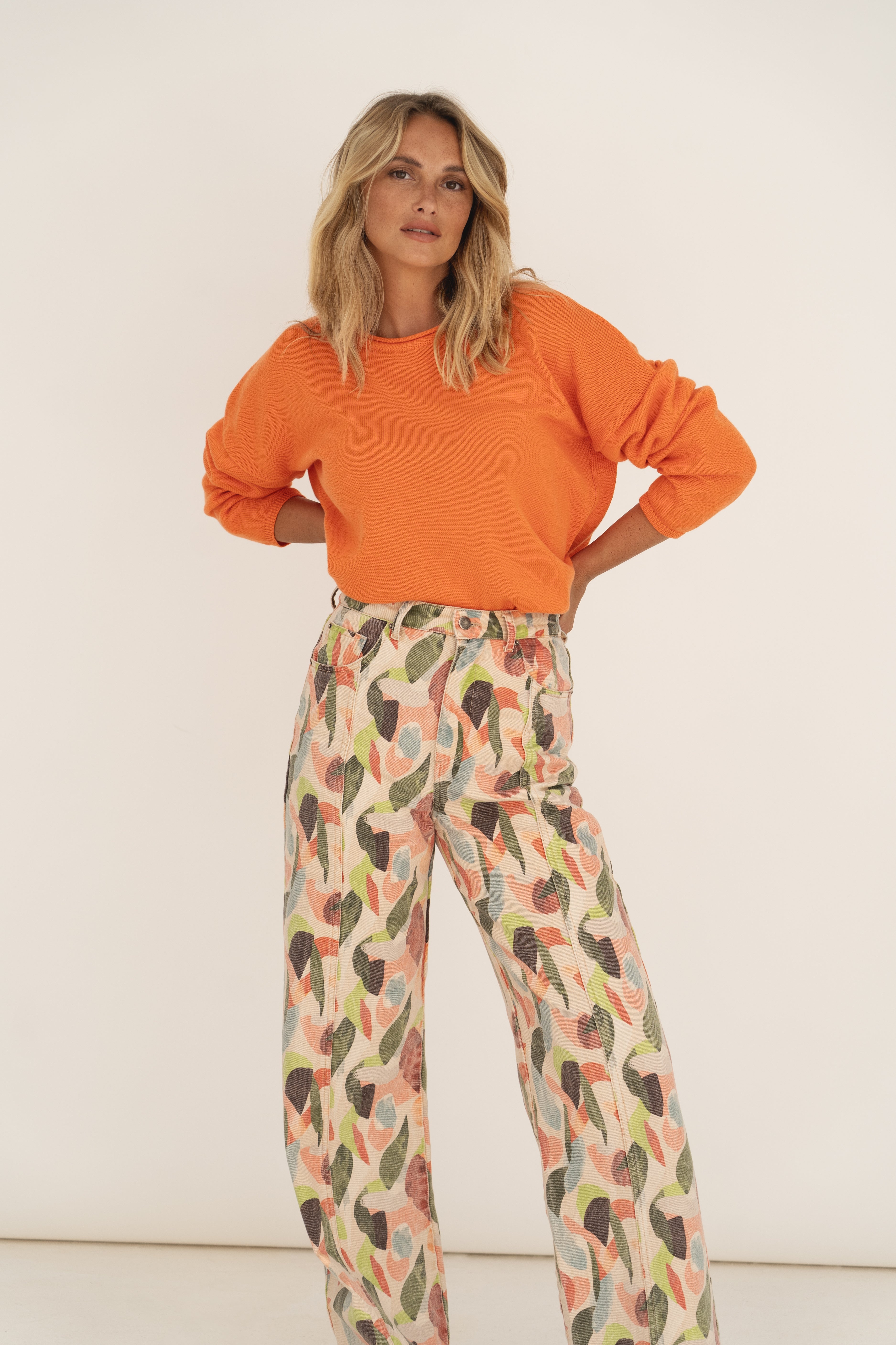 Oversized Pullover Sofie Orange
