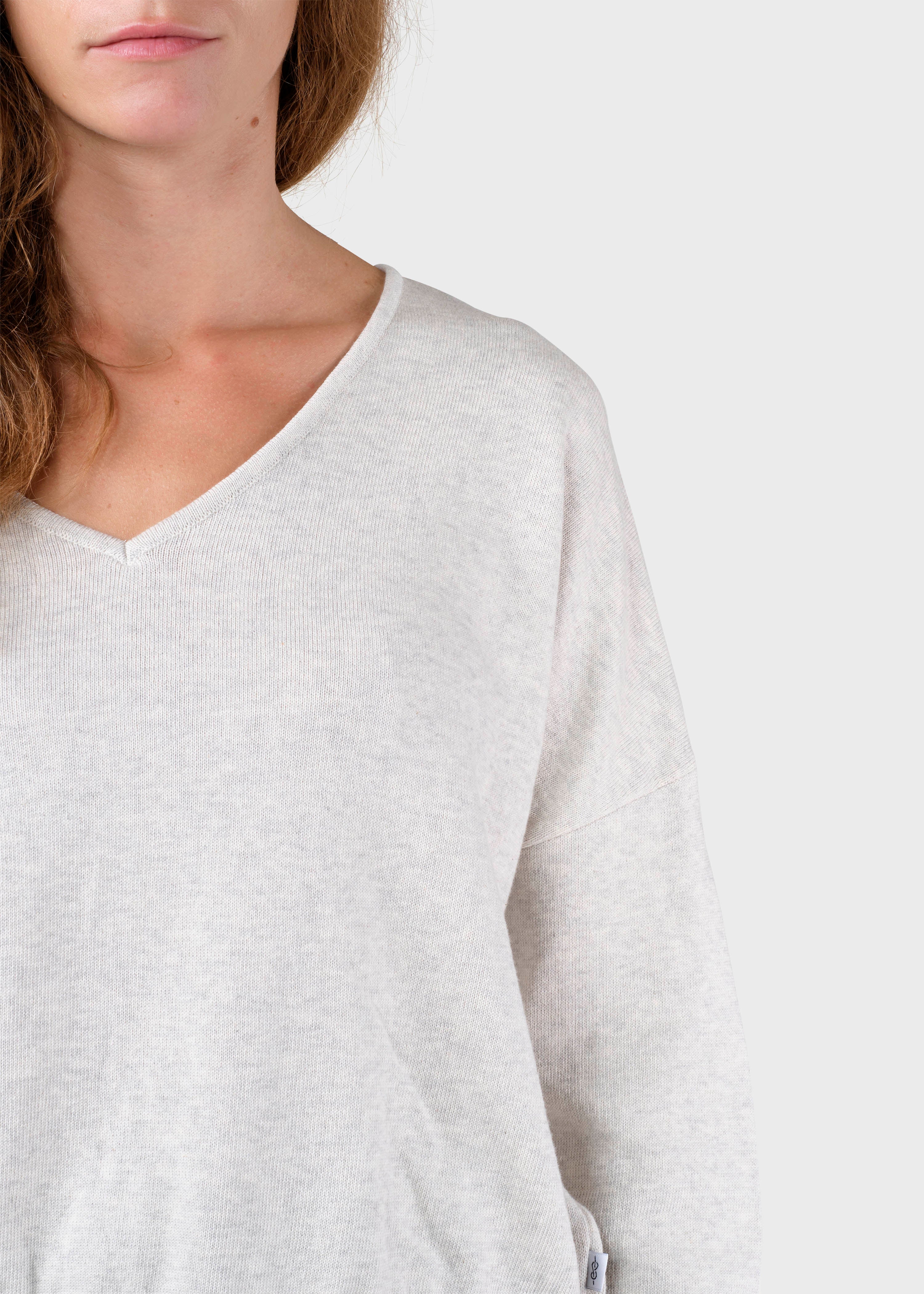 Randi Beige V-Neck Sweater