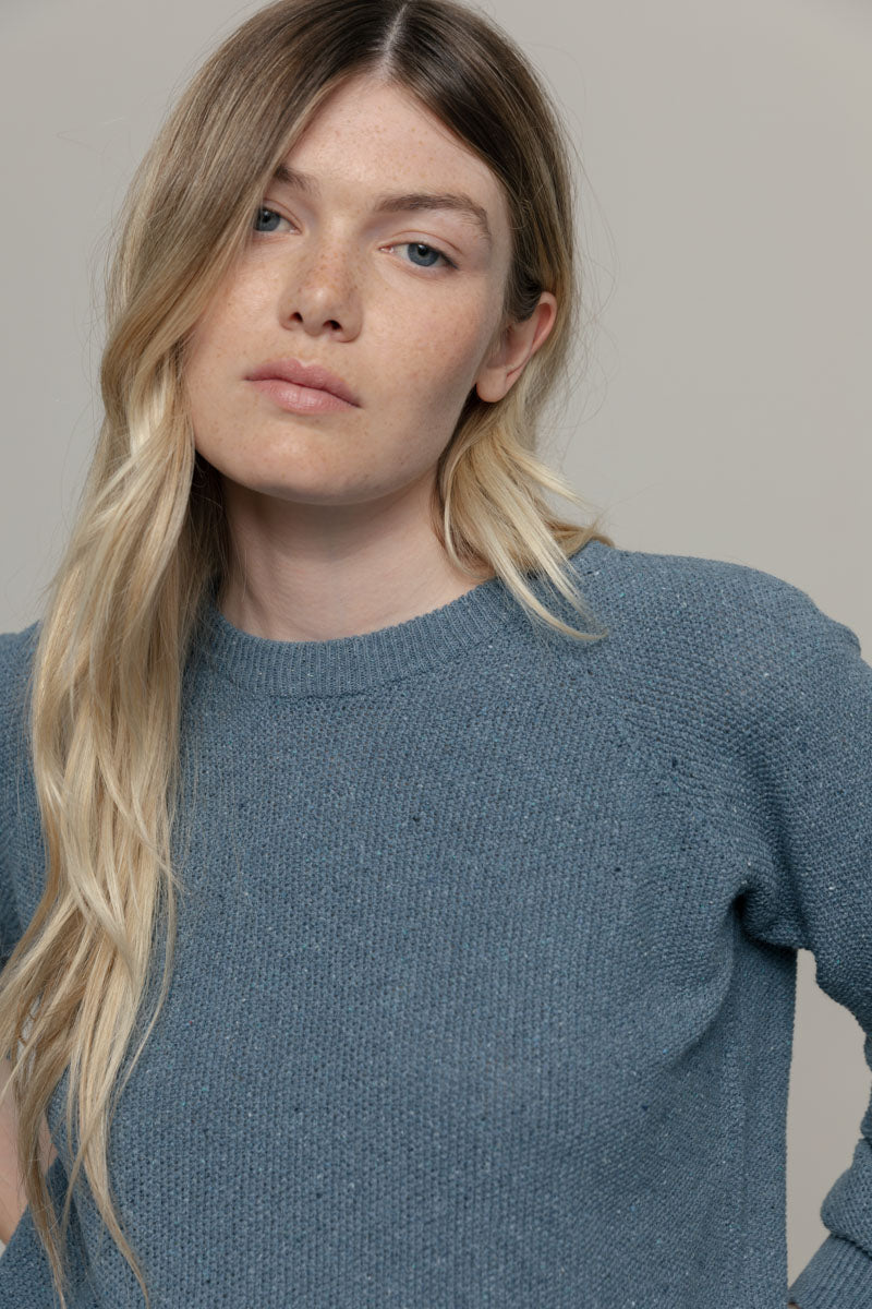 Pull denim recyclé Alice Atlantique