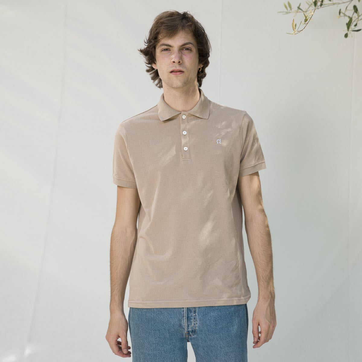 Polo Coton Felice Beige 