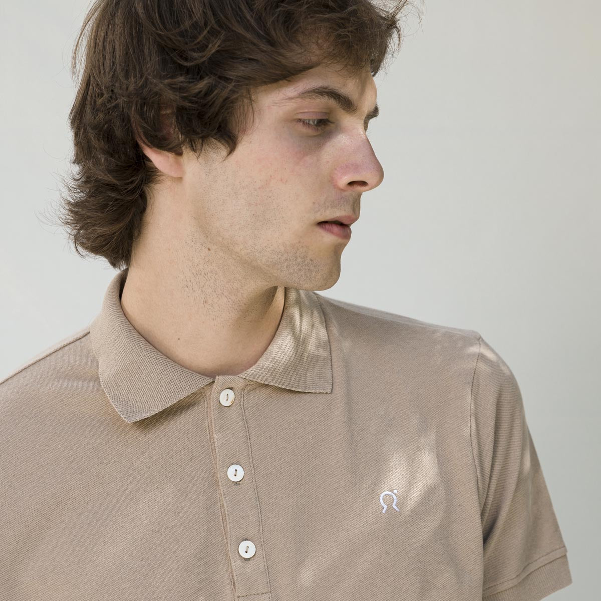 Polo Coton Felice Beige 