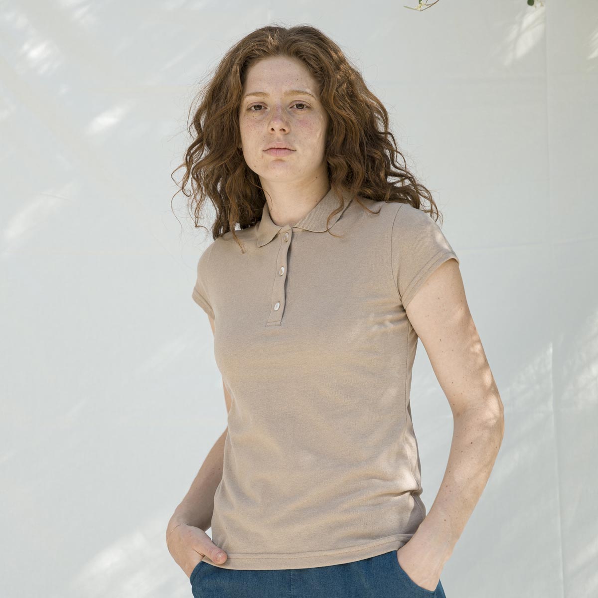 Polo Coton Rita Beige