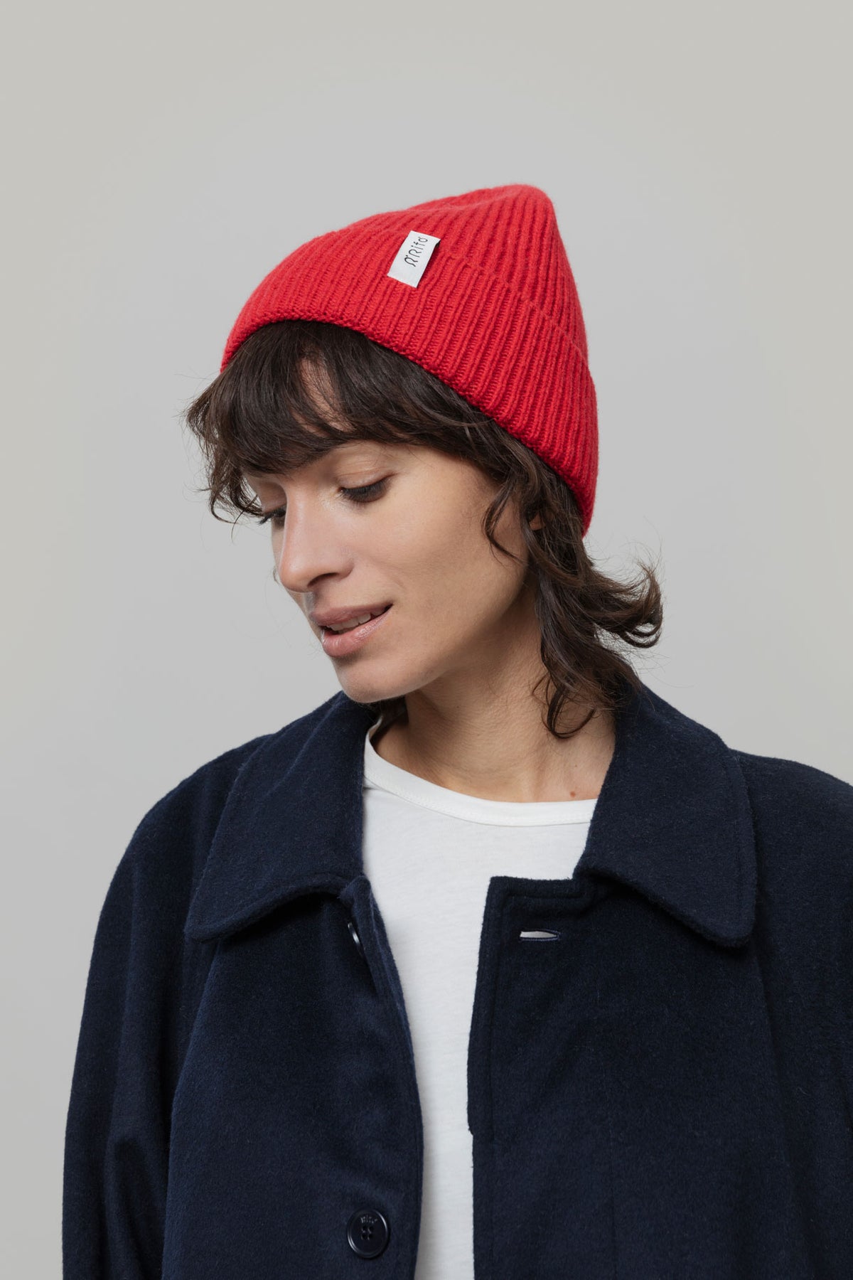 Cashmere beanie Marcello Red