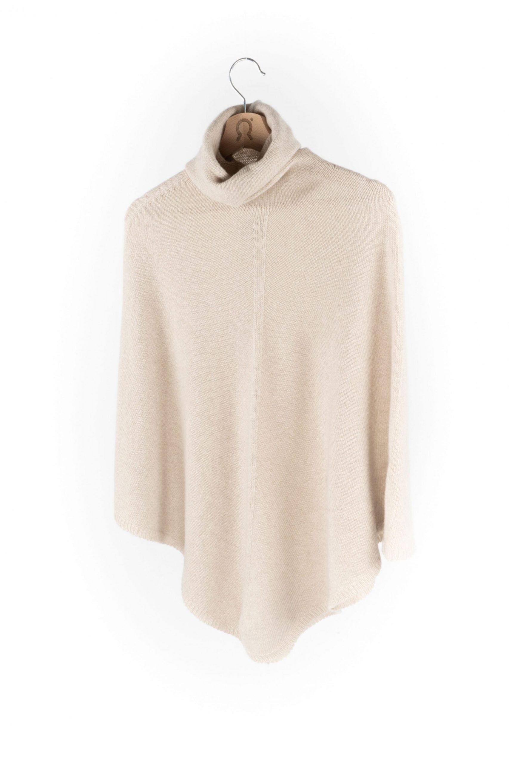 Poncho cachemire Elisabetta Beige 