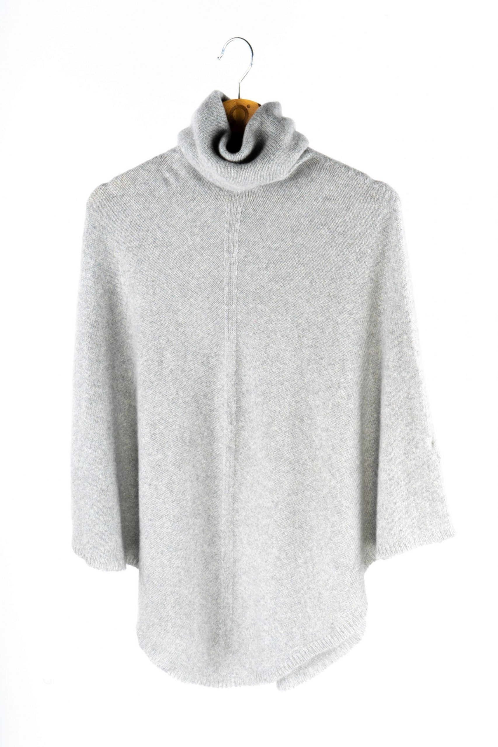 Poncho cachemire Elisabetta Gris