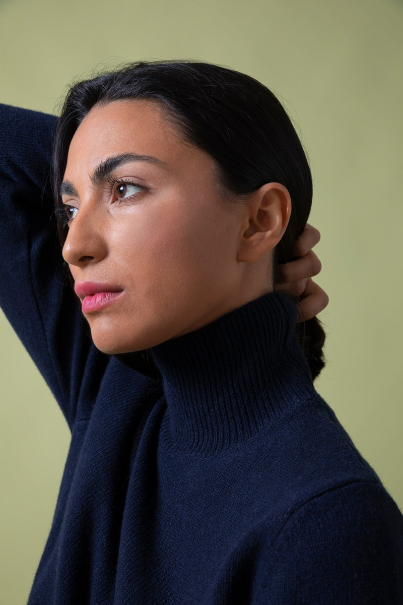 Pull cachemire Ada Bleu nuit