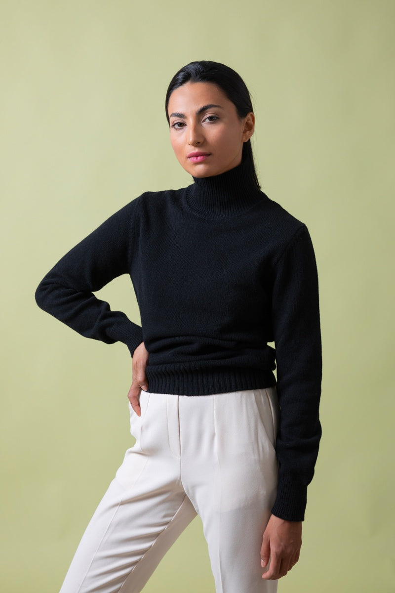 Pull cachemire Ada Noir