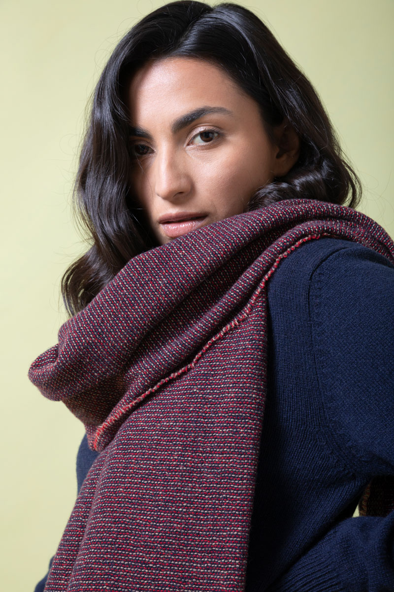 Écharpe cachemire femme Rea Violet