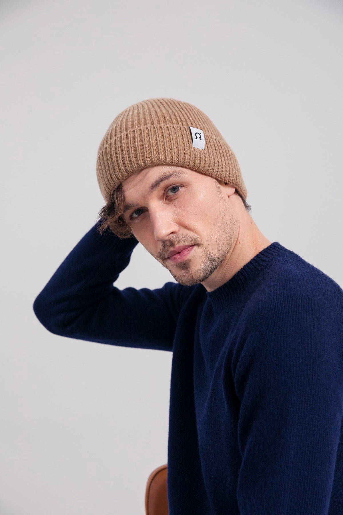 Bonnet cachemire Marcello Beige