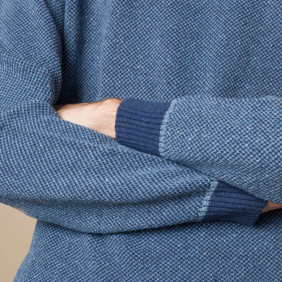 Pull Coton Renzo Bleu atlantique
