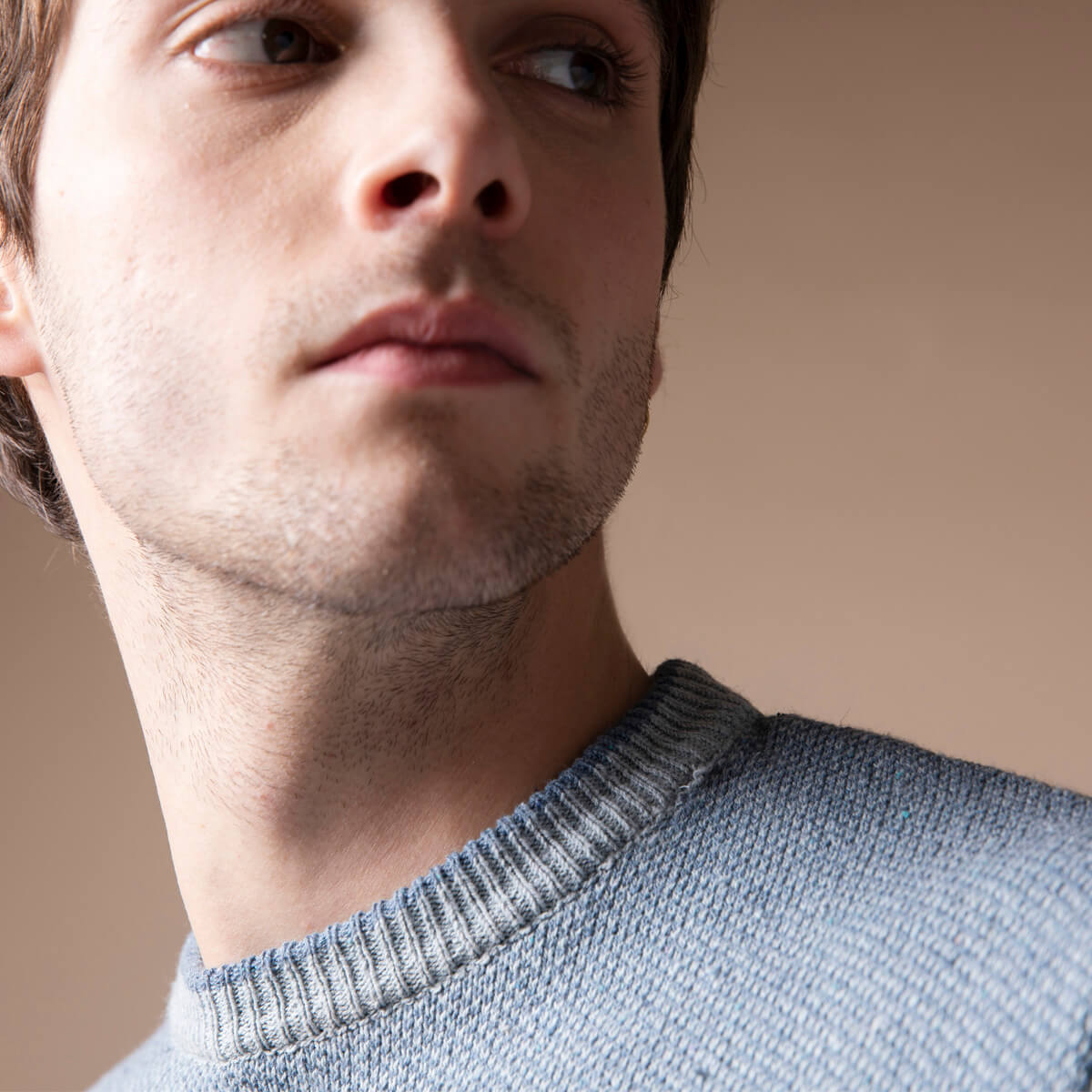 Pull Coton Renzo Bleu méditerranée