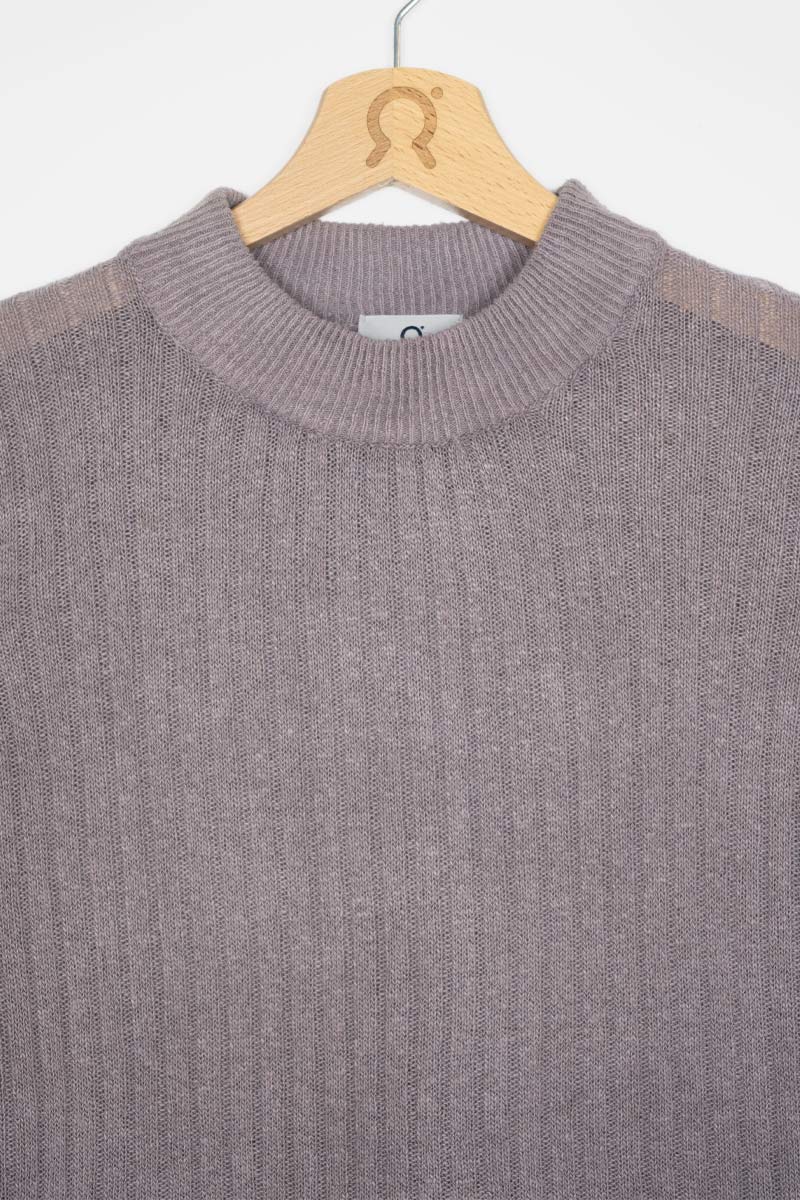 Recycled silk top Renza Grey