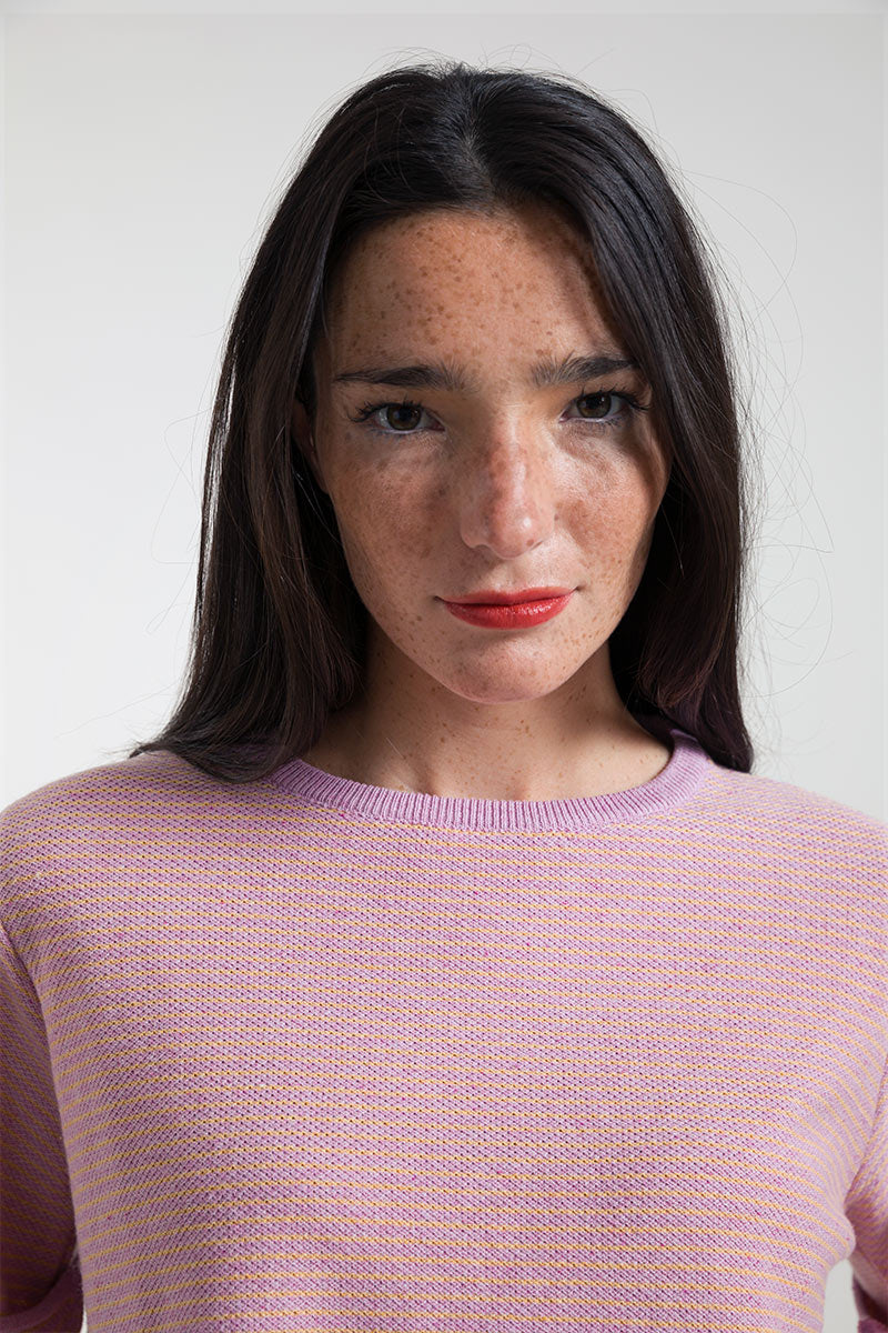 Top ample en coton Gil violet