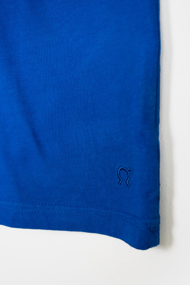 T-shirt oversized en coton bio Loulou bleu