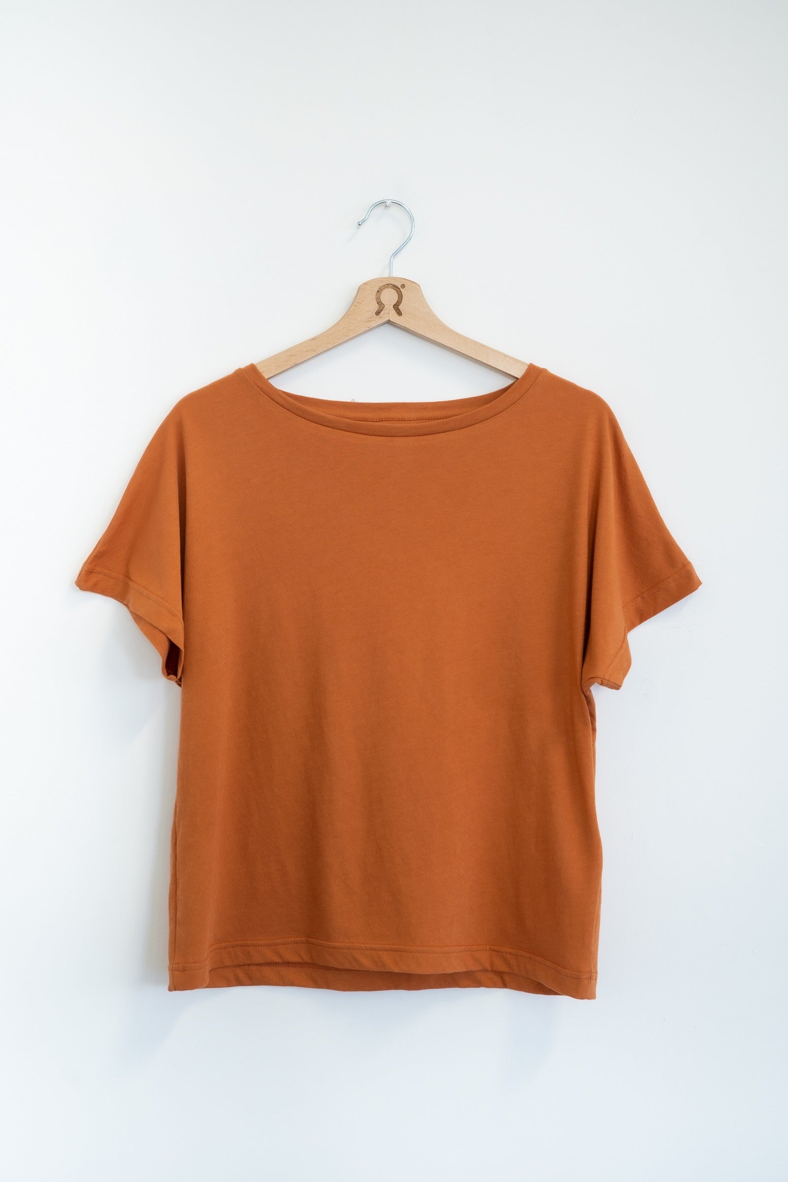 T-shirt oversize en coton bio Loulou orange