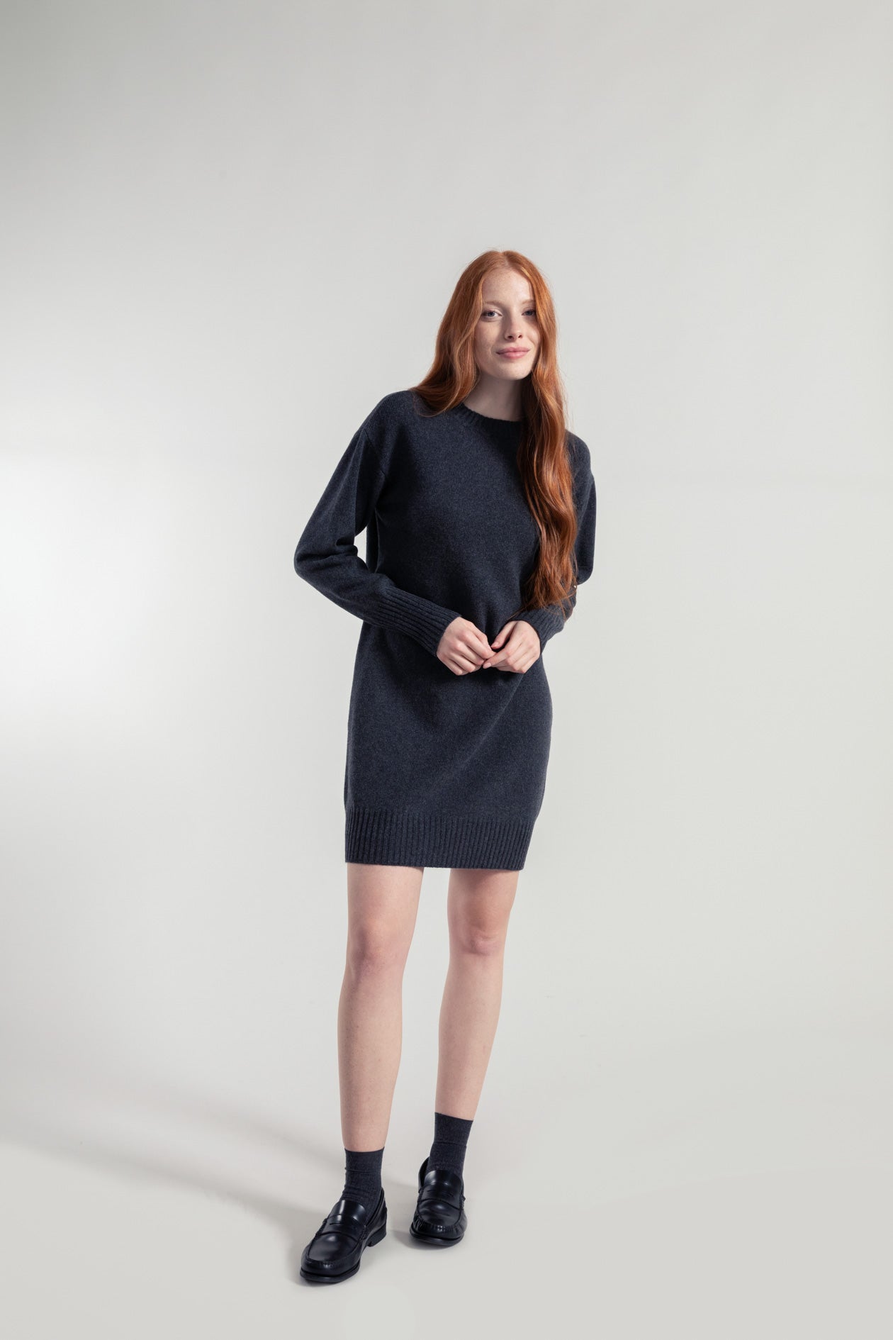 Recycled Wool Dress Selvaggia Grey