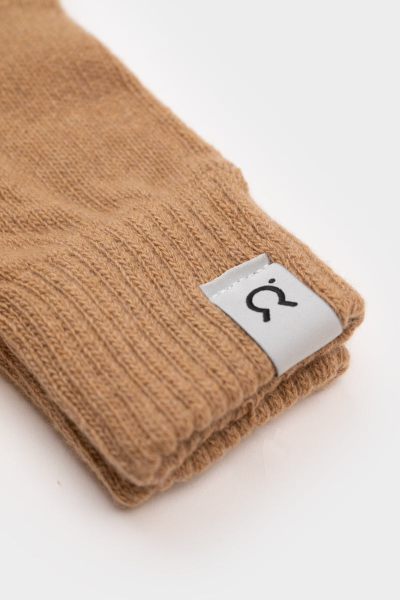 Gants femme cachemire recyclé Anita beige