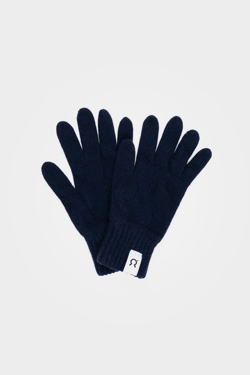 Gants femme cachemire recyclé Anita marine