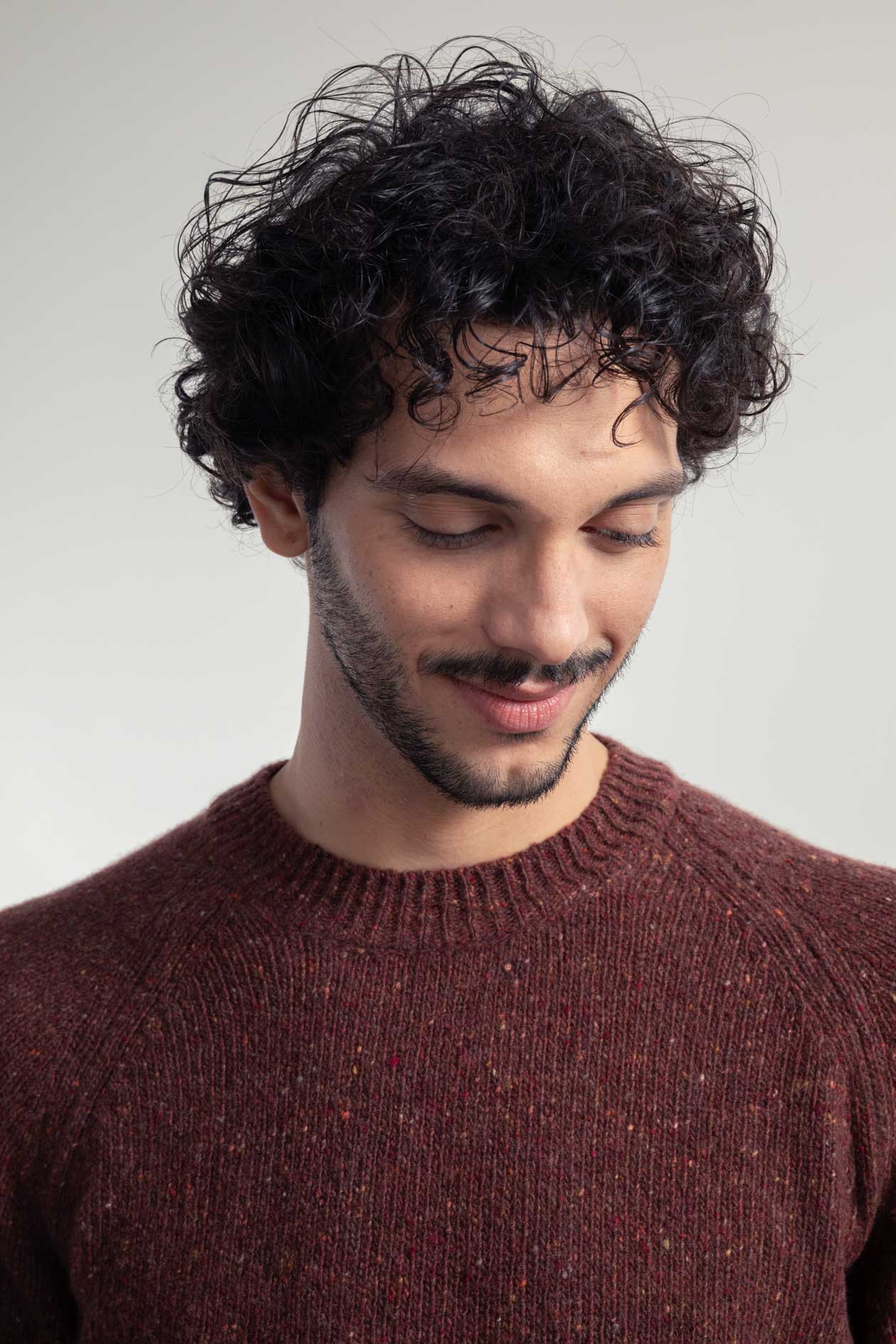 Pull unisexe en cachemire recyclé Alfredo Bordeaux