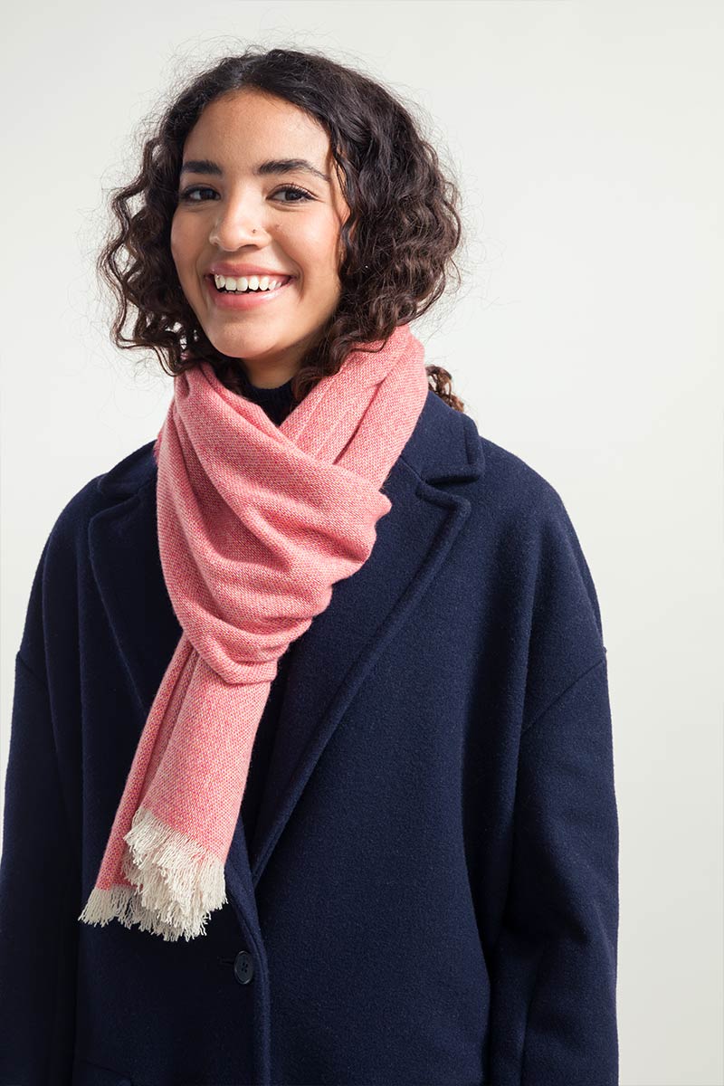 Étole en cachemire Agape Rose