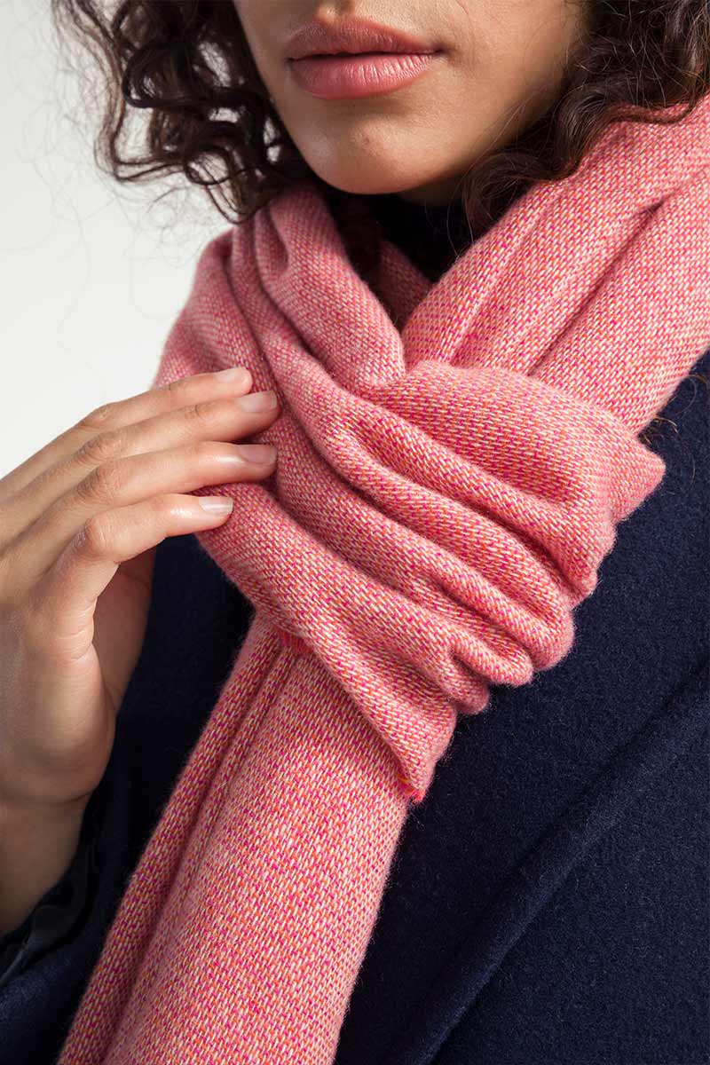 Étole en cachemire Agape Rose