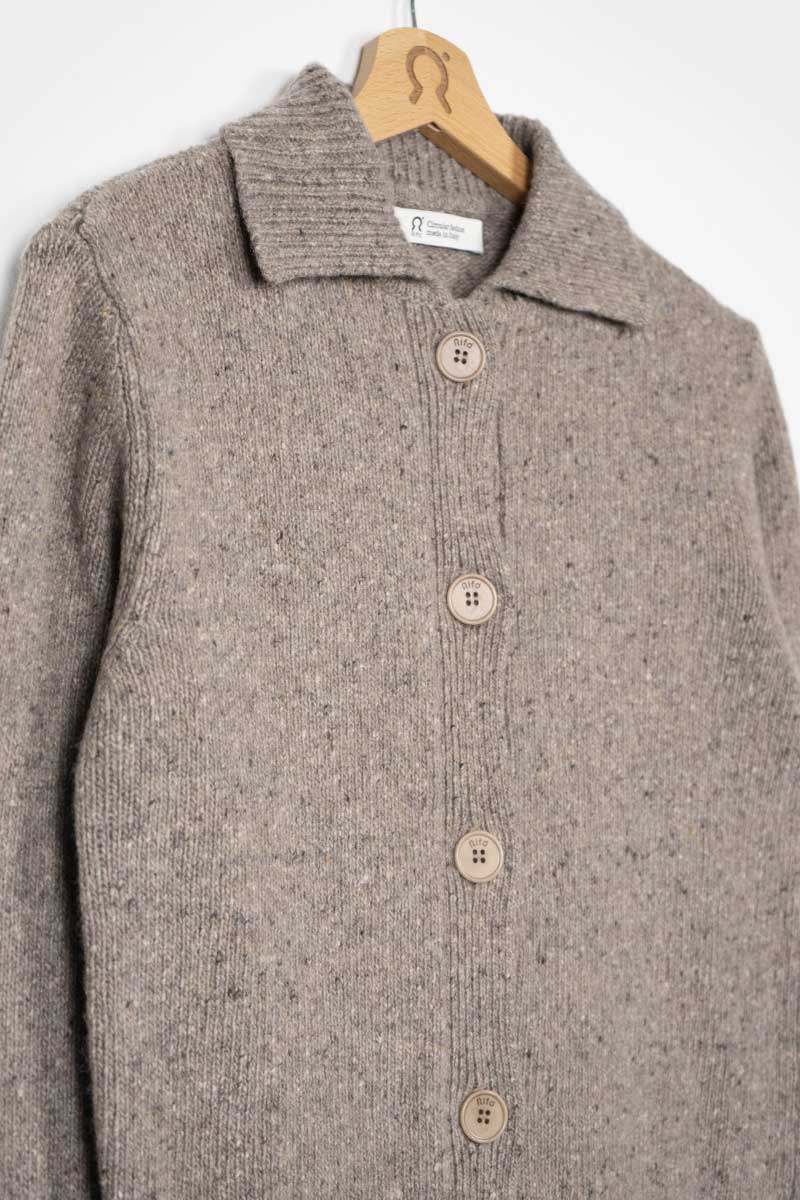 Recycled cashmere Cardigan Cecilia Beige