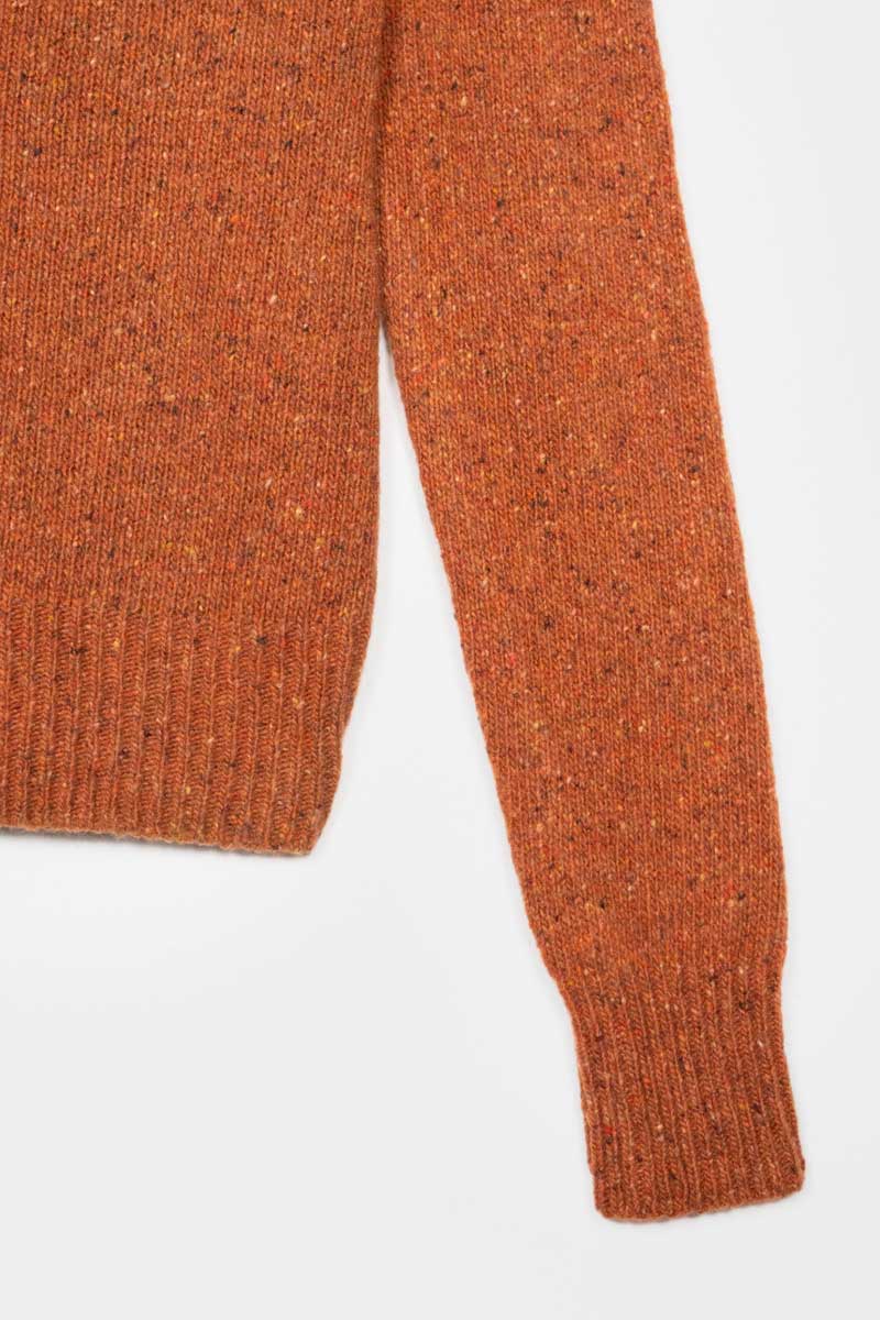 Cardigan en cachemire recyclé Cecilia Rouille