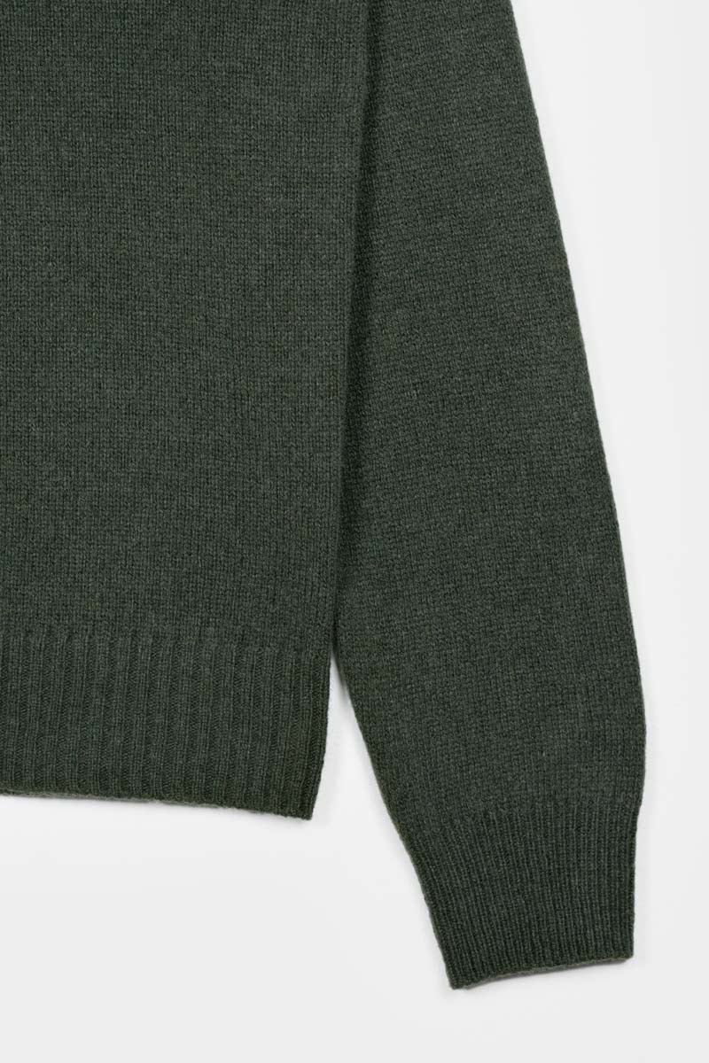 Cashmere turtleneck sweater Ada Forest green
