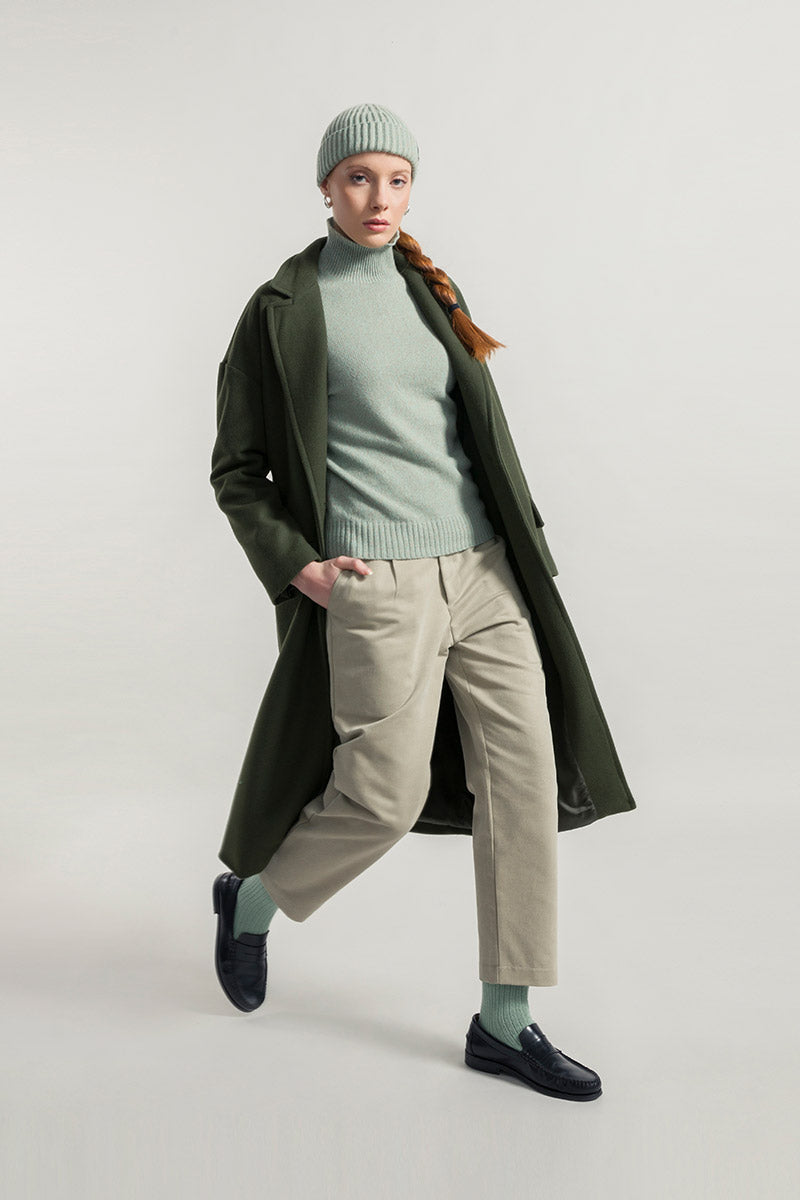 Cashmere turtleneck sweater Ada Mint Green