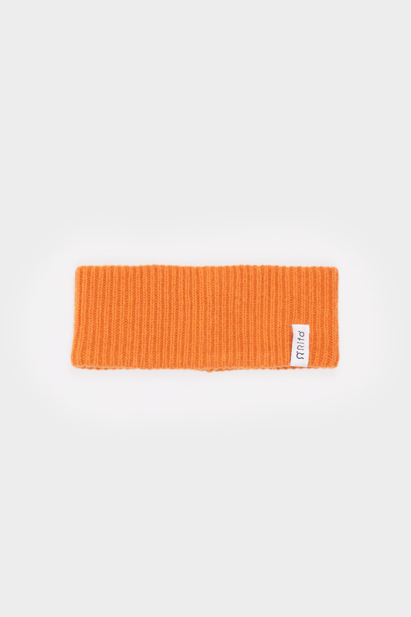 Women cashmere headband Lara Orange