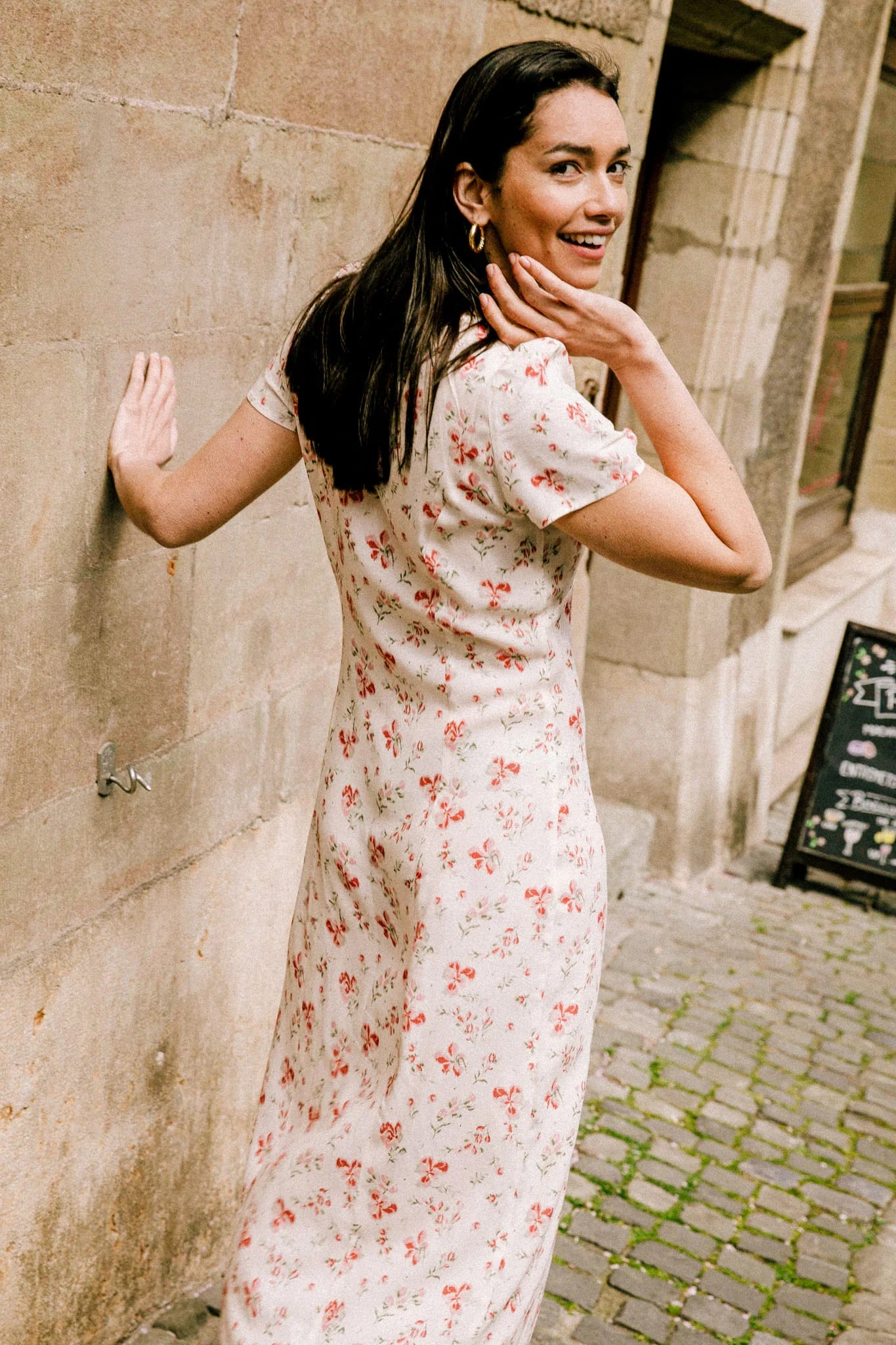 Langes Kleid Saule Ekru