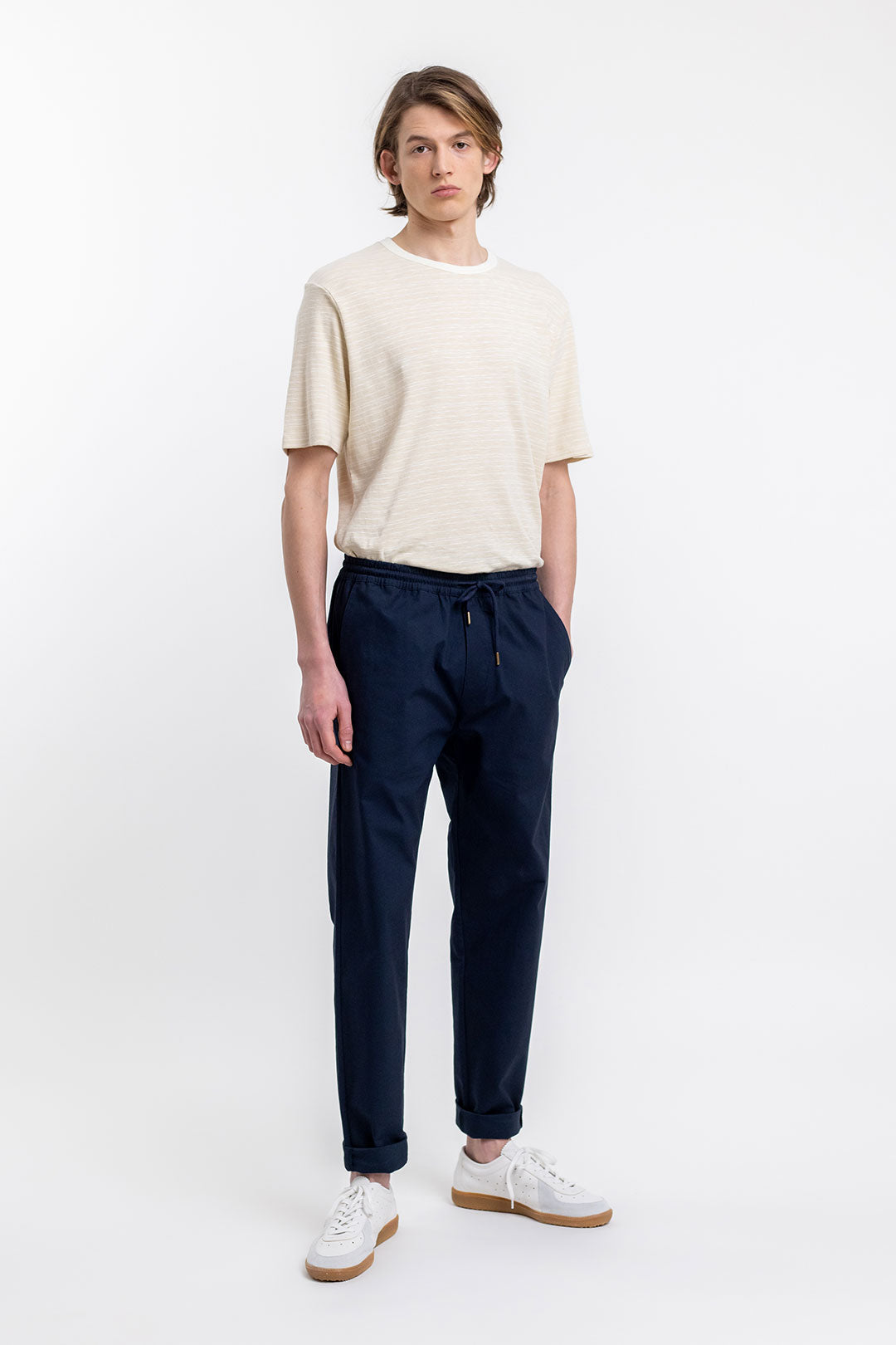 Pantalon décontracté marine unisexe