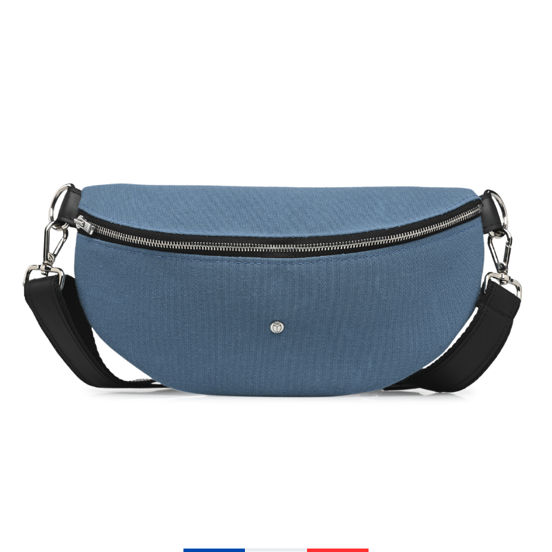 Sac banane upcyclé Bleu