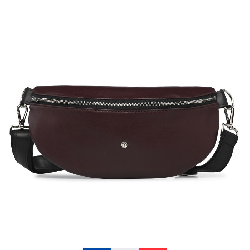 Sac banane upcyclé Bordeaux