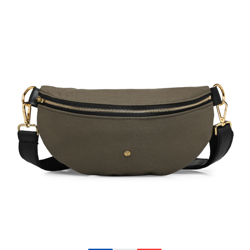 Upcycelt Gürteltasche Khakii